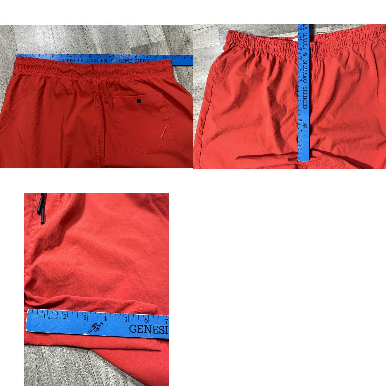 Vintage Hill City Lined Performance Running Shorts Men Large 6.5" Red Pockets Size US 33 - 8 Thumbnail