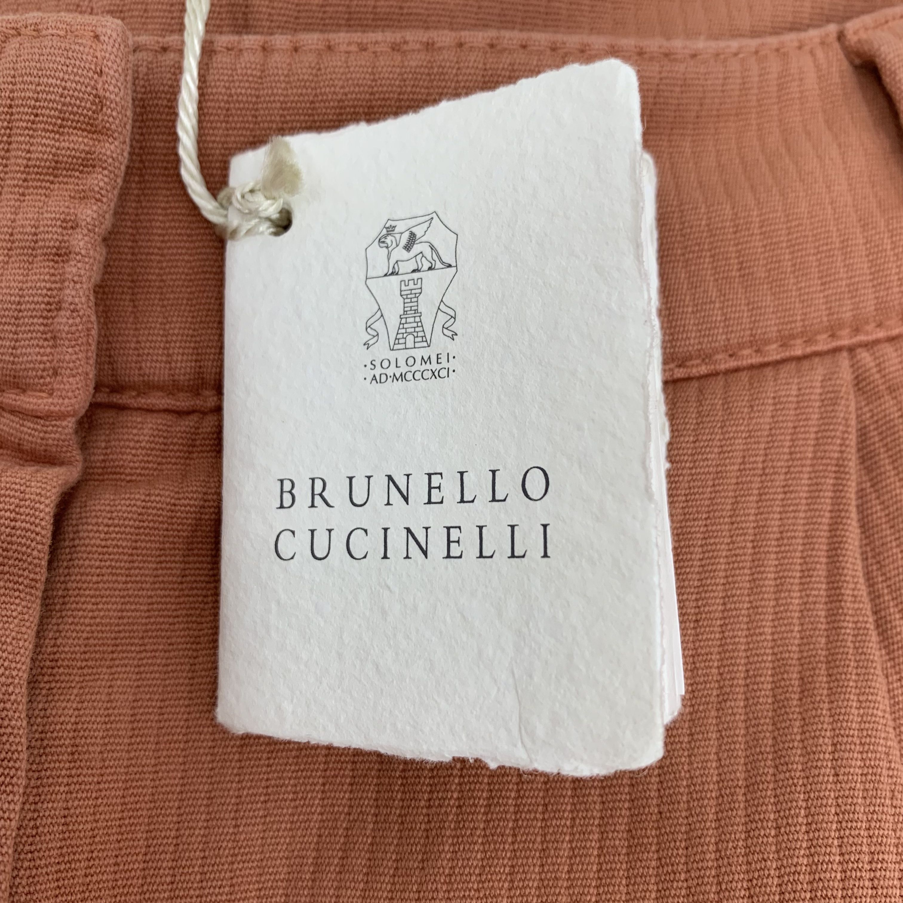 Brunello Cucinelli Brunello Cucinelli Cotton Wide-Leg Casual Trousers (Size M) Size 27" / US 4 / IT 40 - 4 Thumbnail