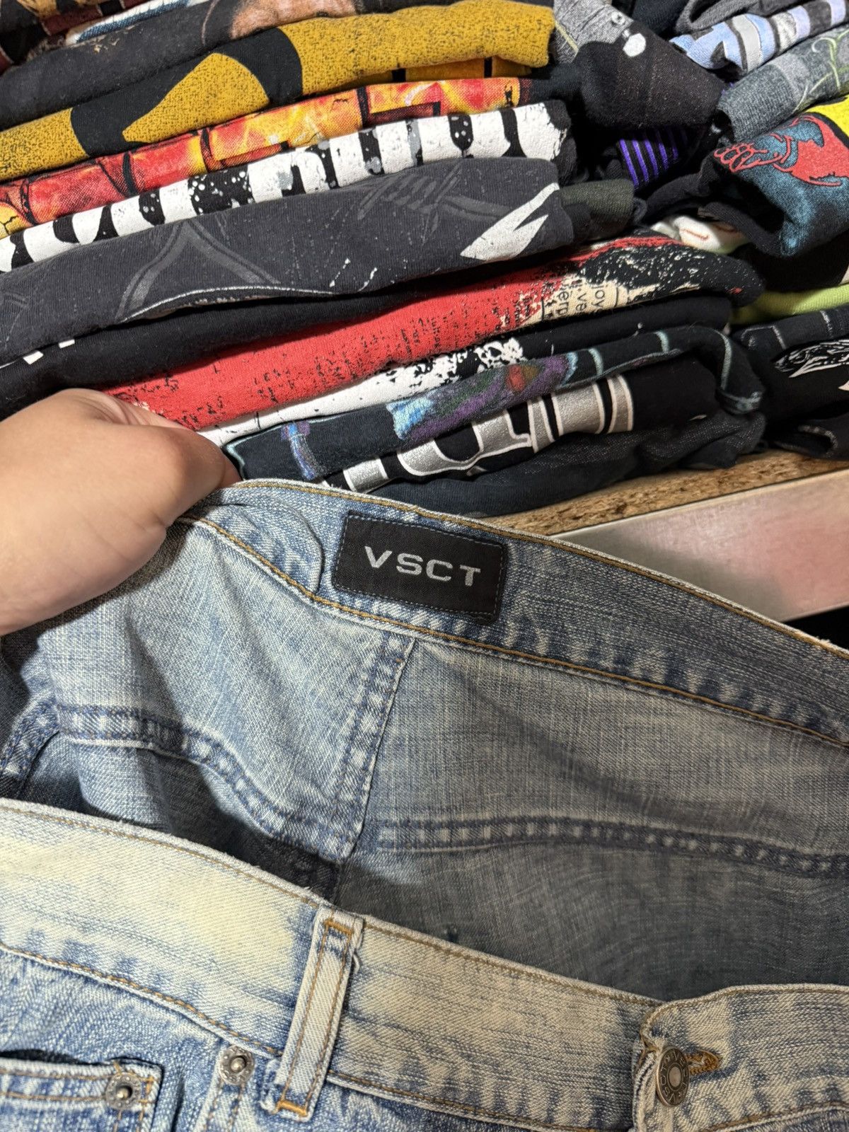 Japanese Brand CYBER PUNK Y2K VSCT JEANS DENIM NAVY AVANT GARD JEANS HYPE Size US 36 / EU 52 - 13 Thumbnail