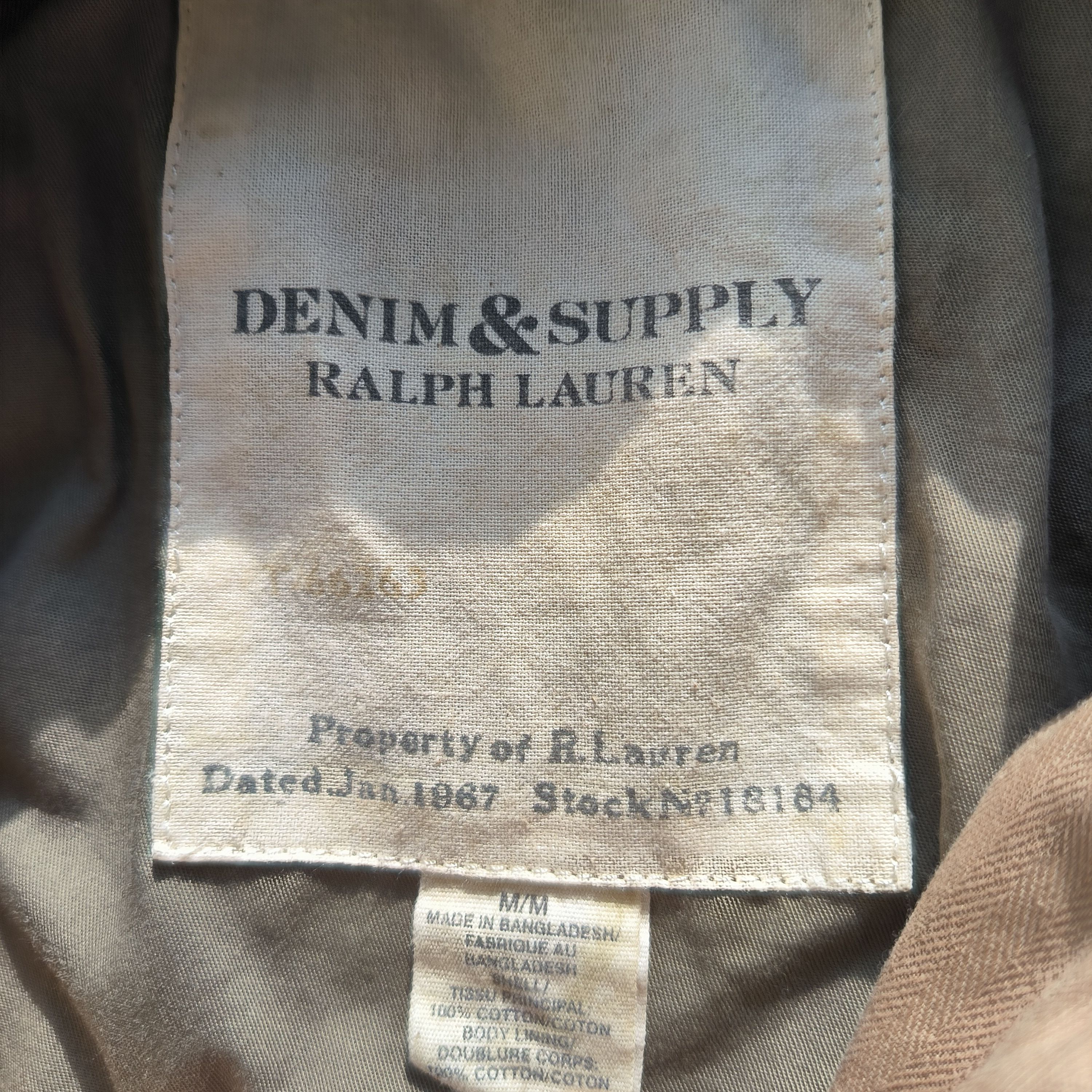 Denim & Supply Ralph Lauren Polo Ralph Lauren Bomber Jacket Flight Aviator Flag Tan Size US M / EU 48-50 / 2 - 7 Thumbnail