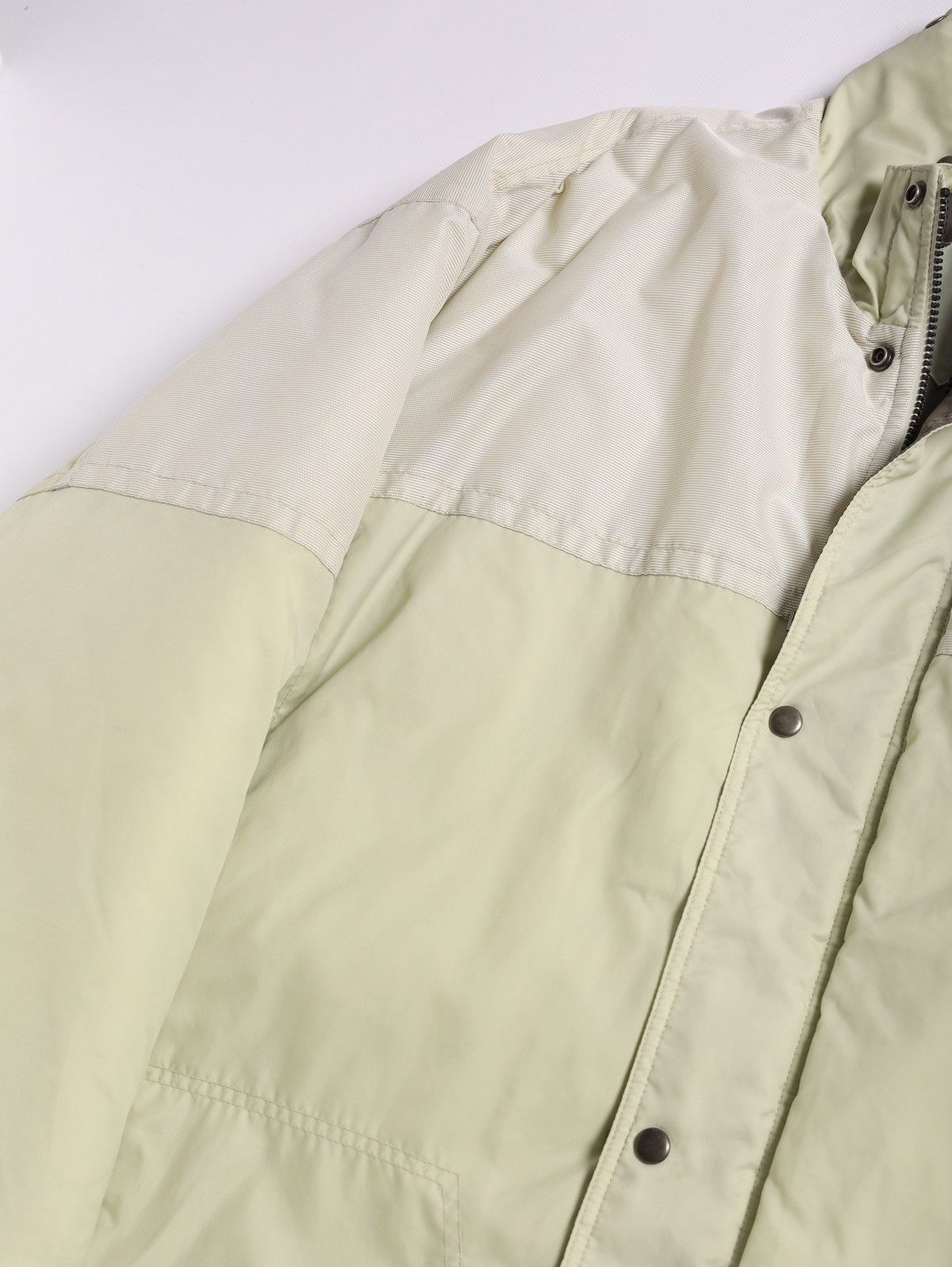 Nike Nike Vintage Nylon Coat Logo Parka Jacket Beige Cream White Size US XXL / EU 58 / 5 - 5 Thumbnail