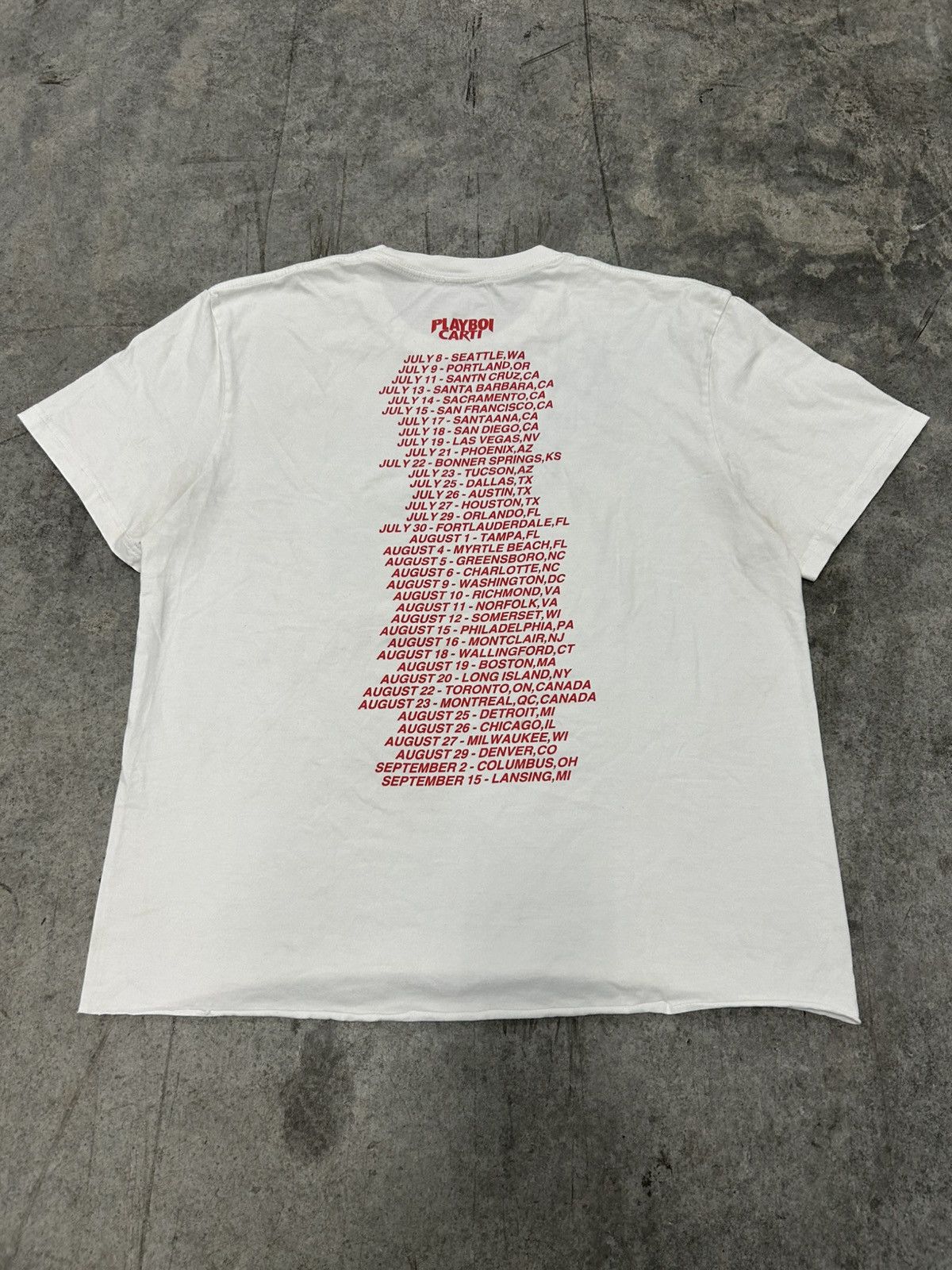 Playboi Carti 2017 Playboi Carti tour t shirt AWGE Size US L / EU 52-54 / 3 - 2 Thumbnail