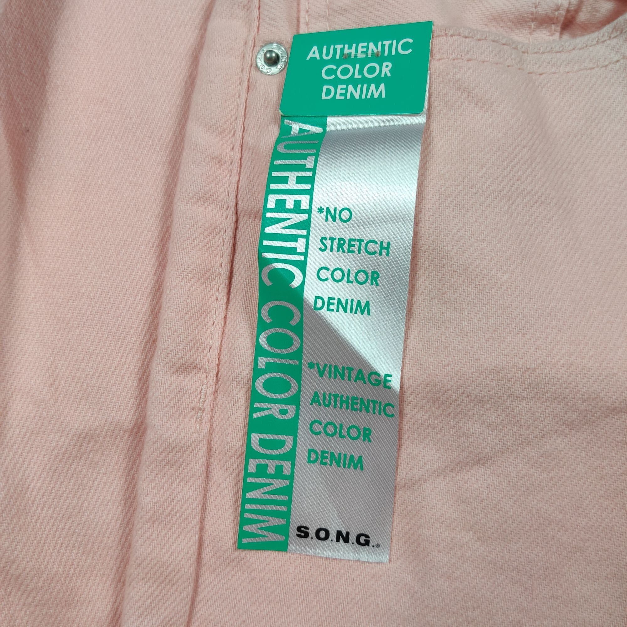 Other S.O.N.G Retro 90s Boyfriend Jeans 13 Pink Straight Denim Bar Size 31" - 7 Thumbnail
