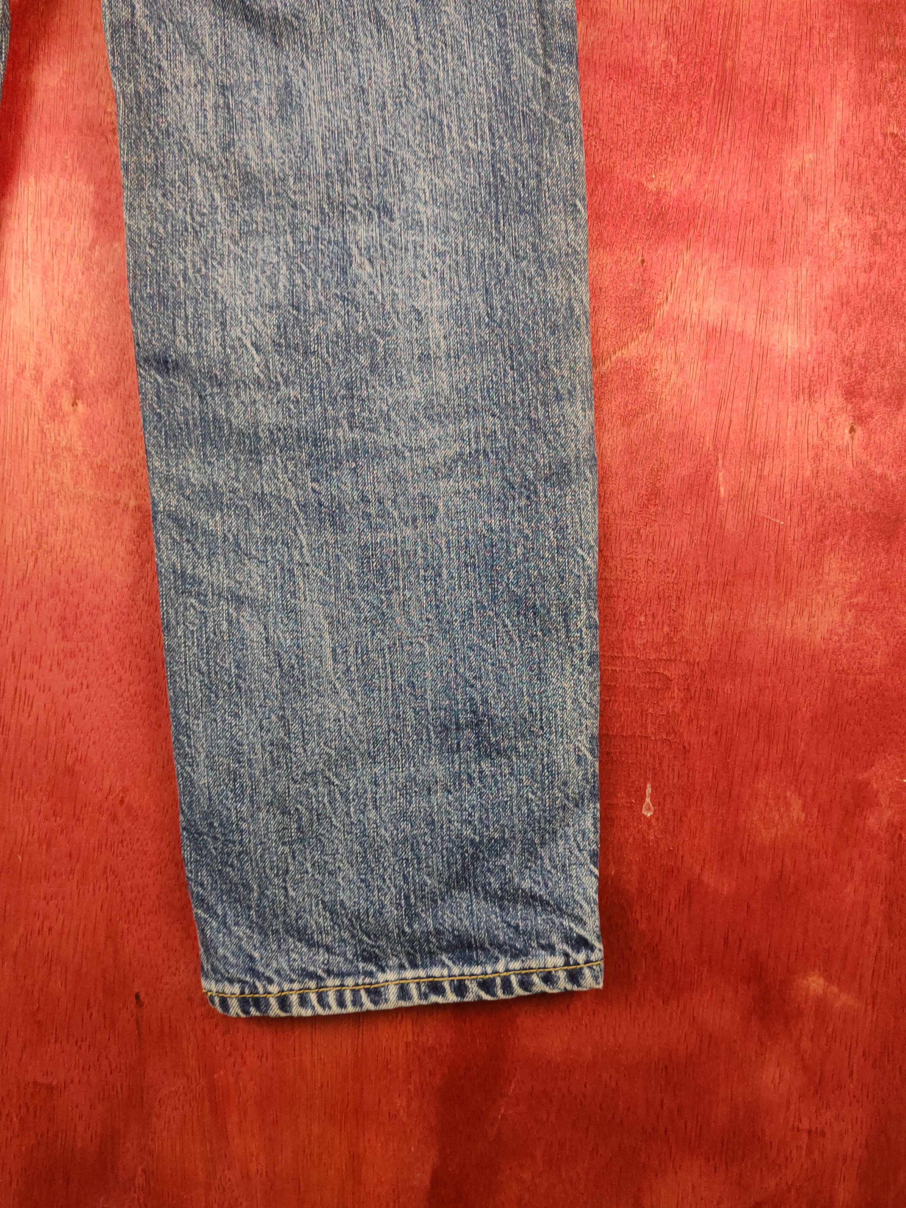GU GU Blue Faded Distressed Ripped Jeans #S1771 Size US 27 - 11 Thumbnail
