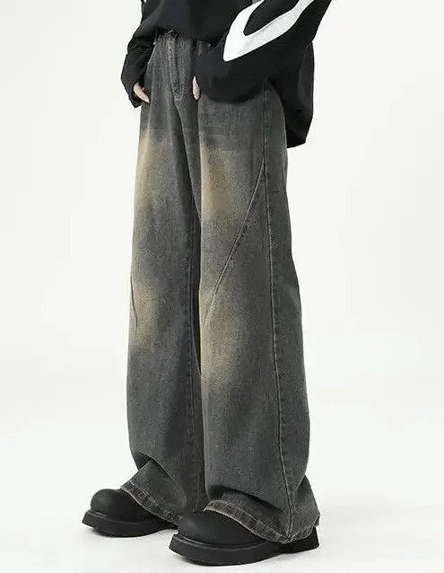 Japanese Brand Vintage Loose Straight Distressed jeans Size US 28 / EU 44 - 4 Thumbnail