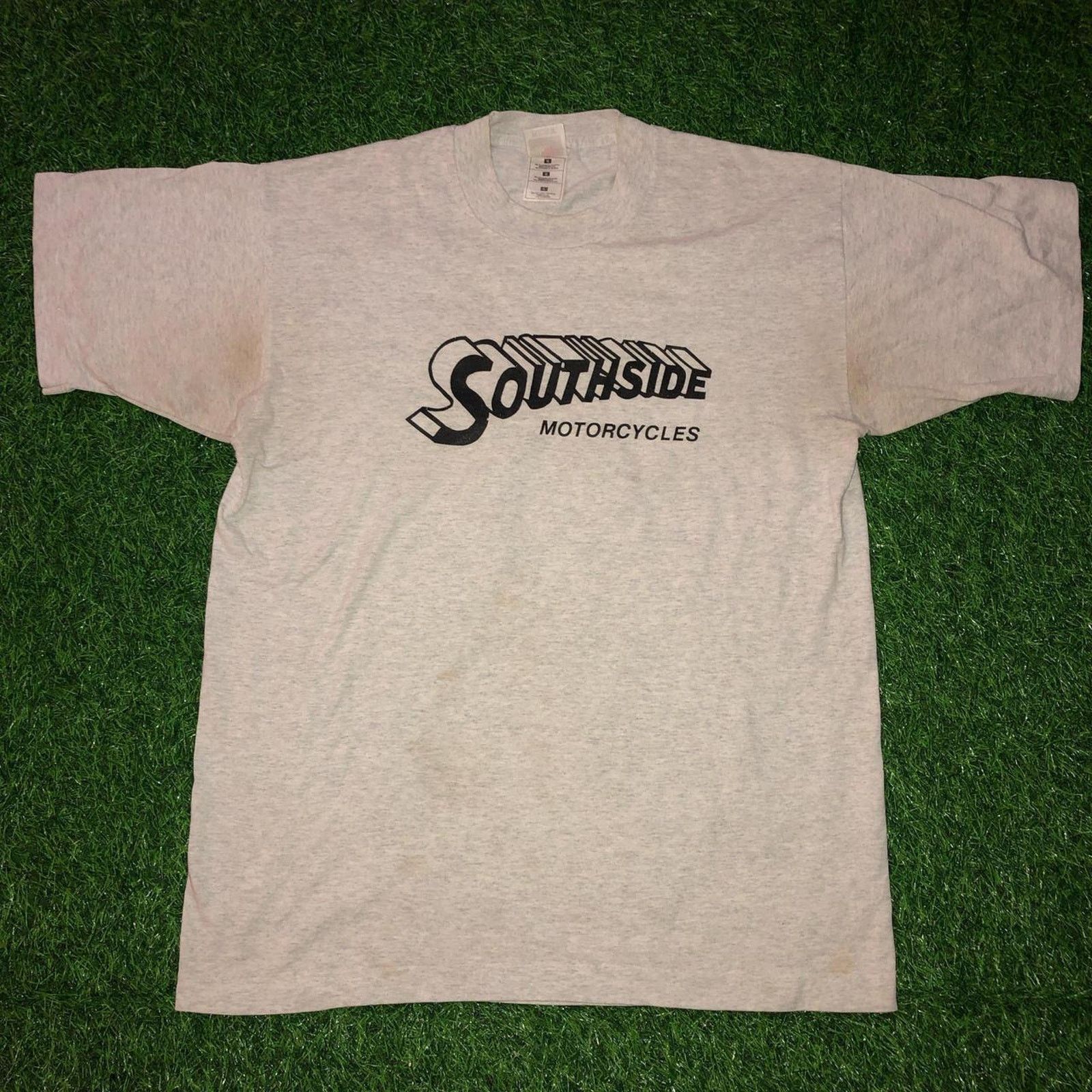 Gildan Men’s Light Grey ‘Southside Motorcycles’ Graphic Tee Size US L / EU 52-54 / 3 - 1 Thumbnail
