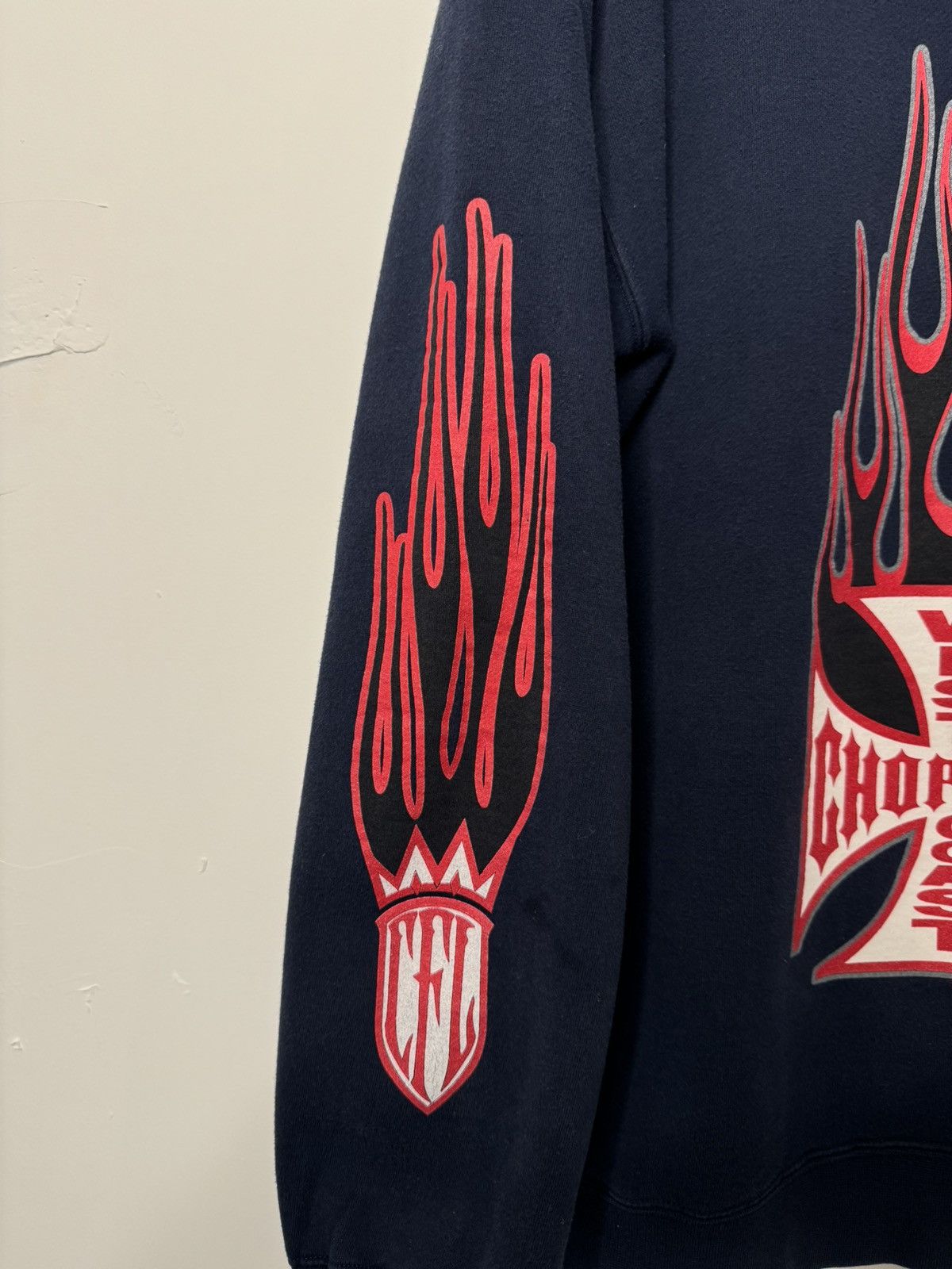 Vintage Vintage West Coast Choppers Jesse James Flame Hoodie Size US M / EU 48-50 / 2 - 4 Thumbnail