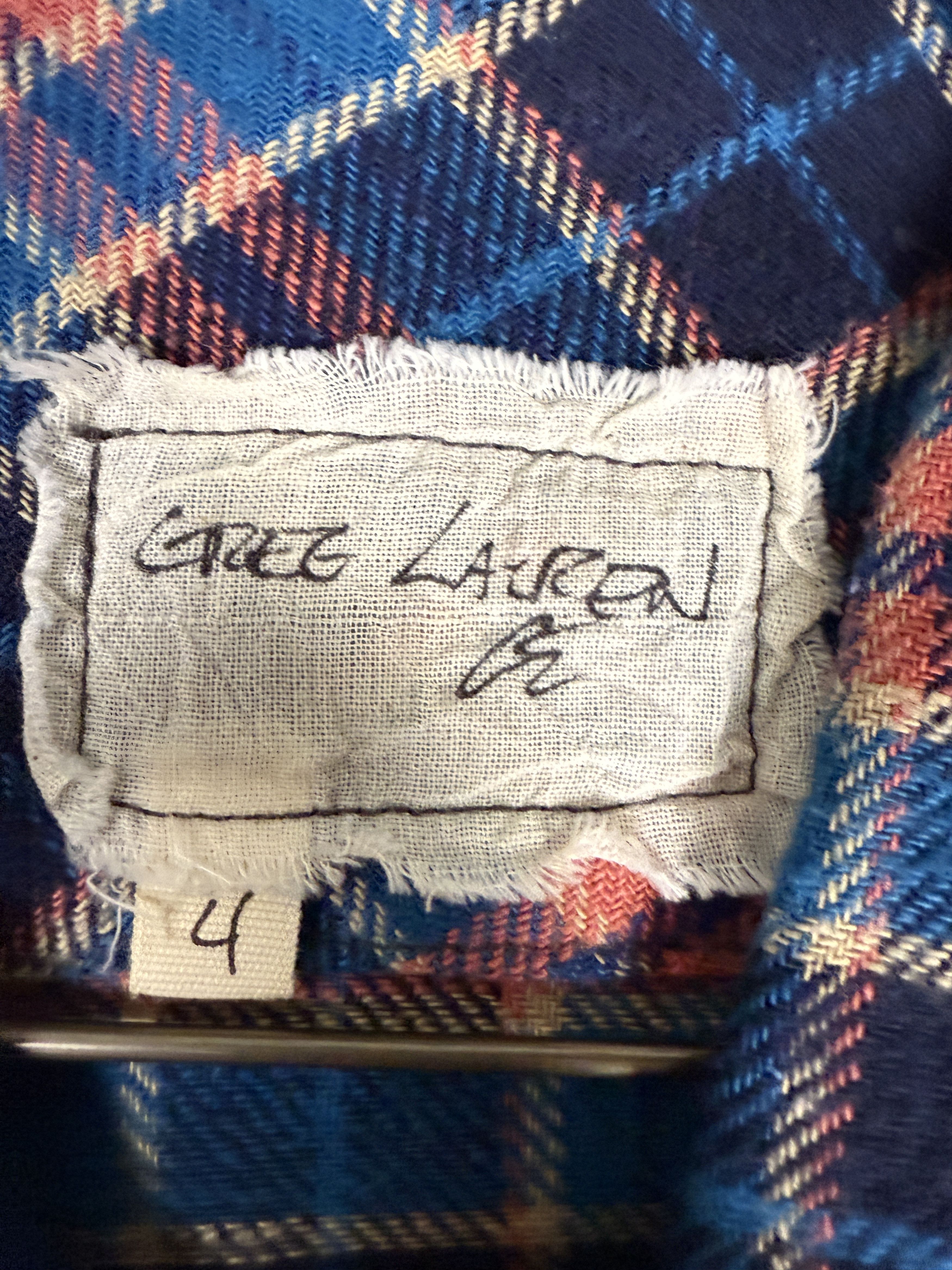 Greg Lauren $795 Greg Lauren Plaid Short Sleeve Shirt Size US XL / EU 56 / 4 - 6 Thumbnail