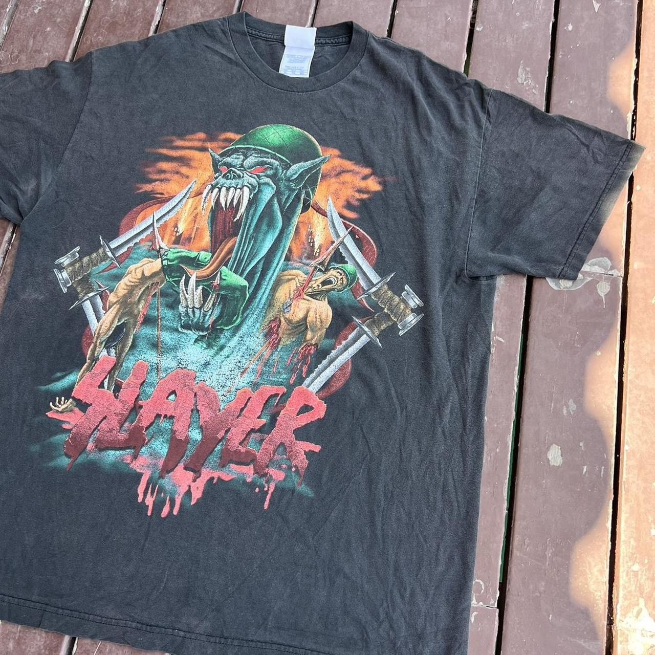 Slayer Vintage 90s Slayer T-shirt Size US XL / EU 56 / 4 - 3 Thumbnail