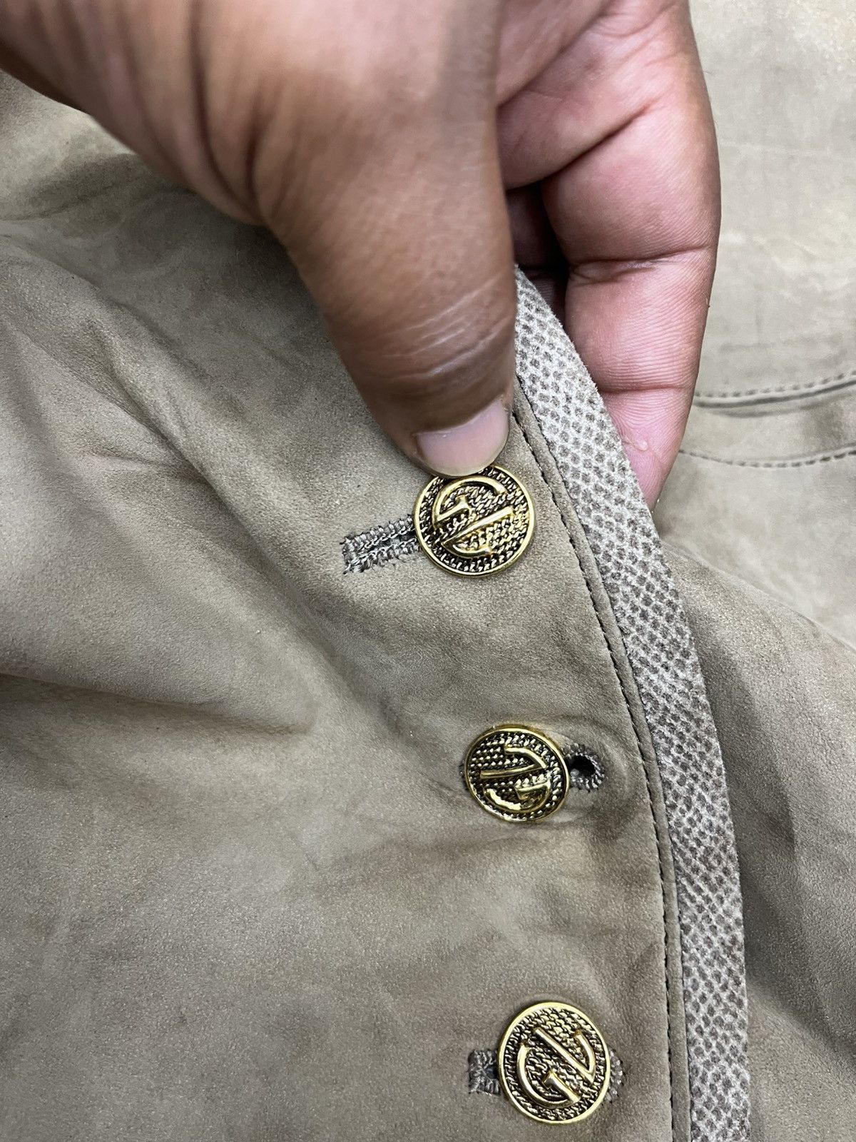 Guy Laroche × Vintage ARCHIVE🔥GUY LAROCHE SUEDE BUTTON JACKET Size M / US 6-8 / IT 42-44 - 9 Thumbnail