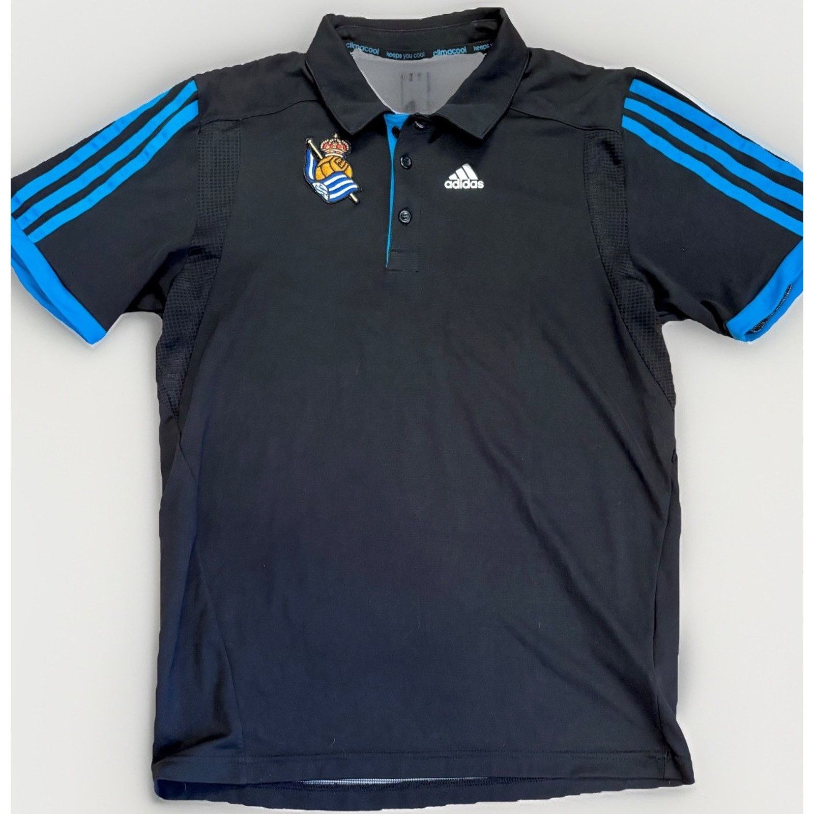 Adidas CAMISETA POLO REAL SOCIEDAD SOCIETY SOCCER BLACK SIZE S Size US S / EU 44-46 / 1 - 1 Thumbnail
