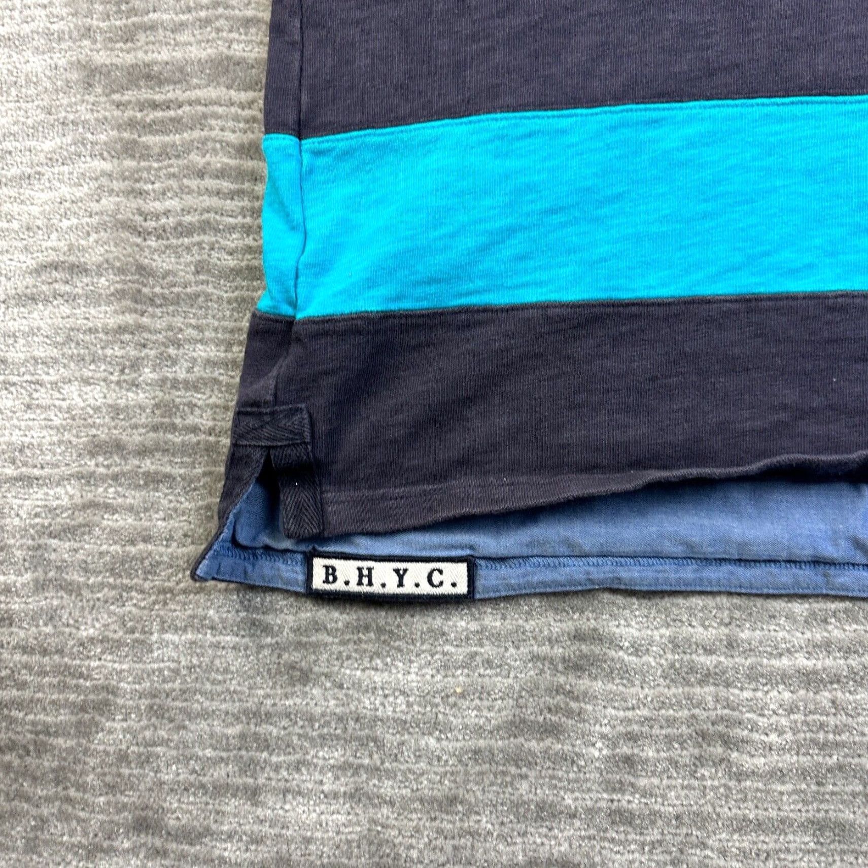 Vintage Blue Harbour Polo Shirt Mens M Blue Striped Casual Cotton Rugby Crest Logo Size US M / EU 48-50 / 2 - 5 Thumbnail
