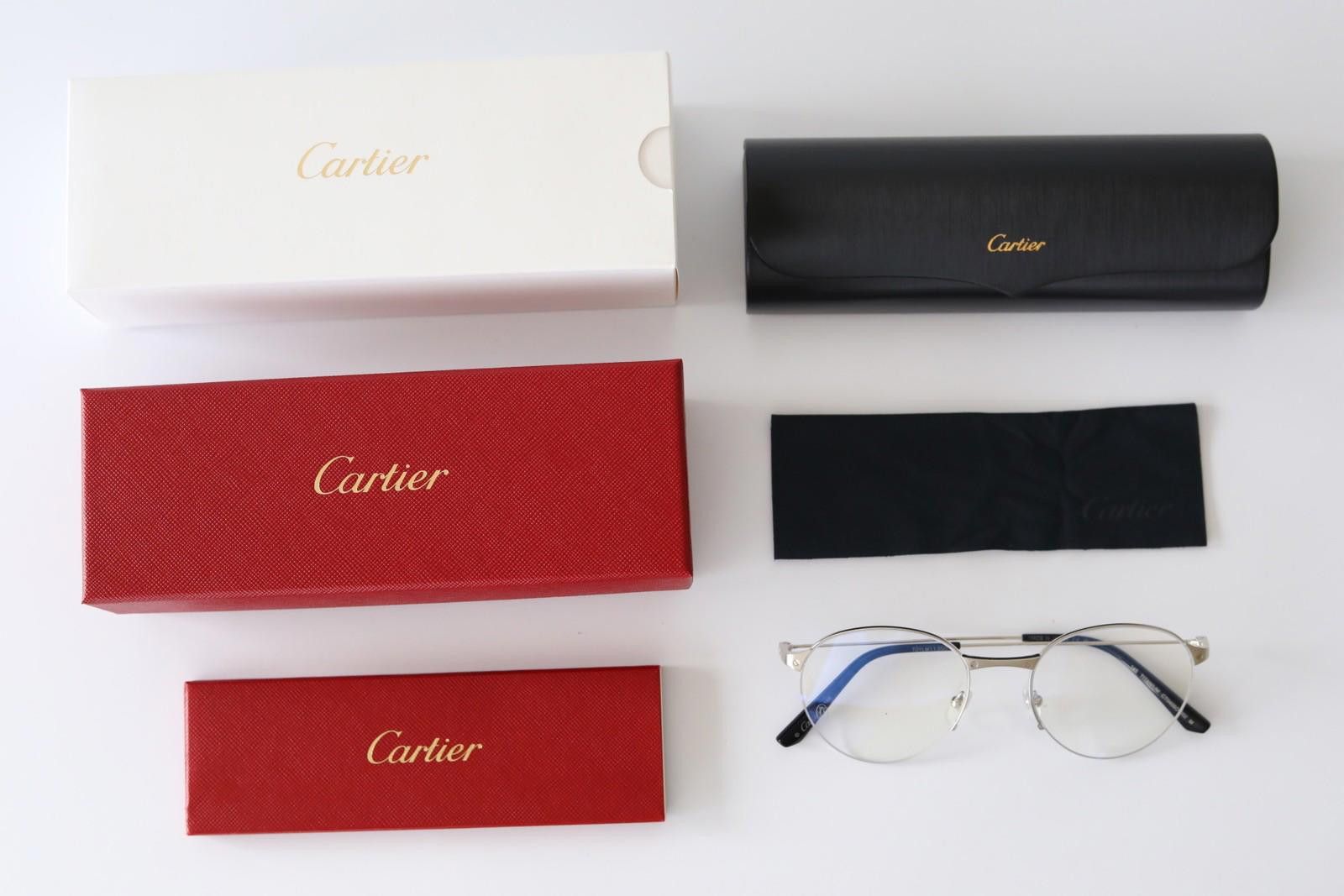 Cartier New Cartier eyewear optical eyeglasses CT0405O 002 silver Size ONE SIZE - 2 Thumbnail