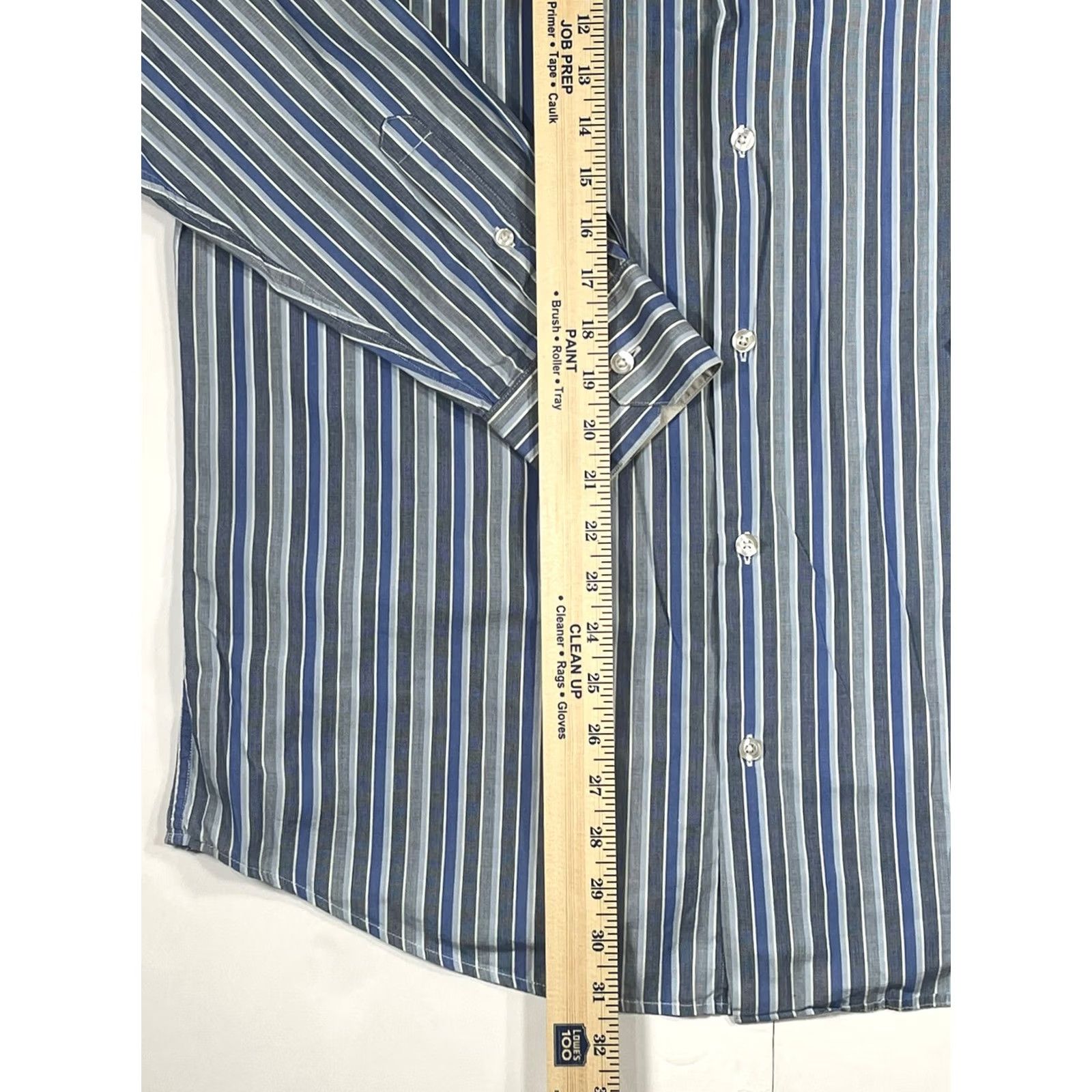 Vintage Axcess Shirt Mens L Casual Striped Cotton Long Sleeve Button Front Classic Fit Size US L / EU 52-54 / 3 - 5 Thumbnail