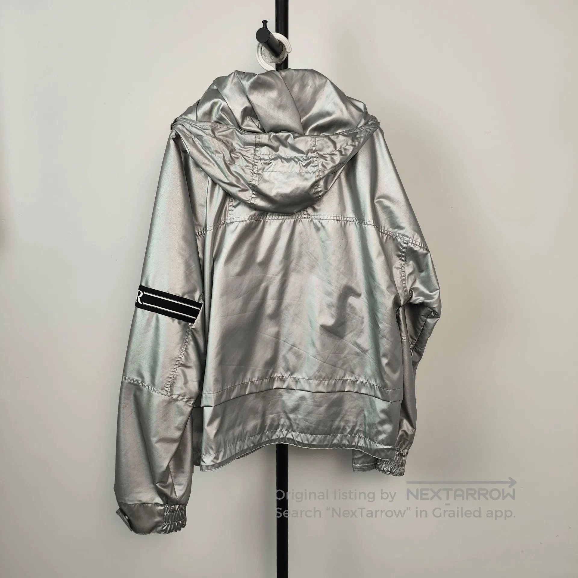 Dior Dior Silver Windproof Tech Jacket Hooded Coat| Size US L / EU 52-54 / 3 - 2 Thumbnail