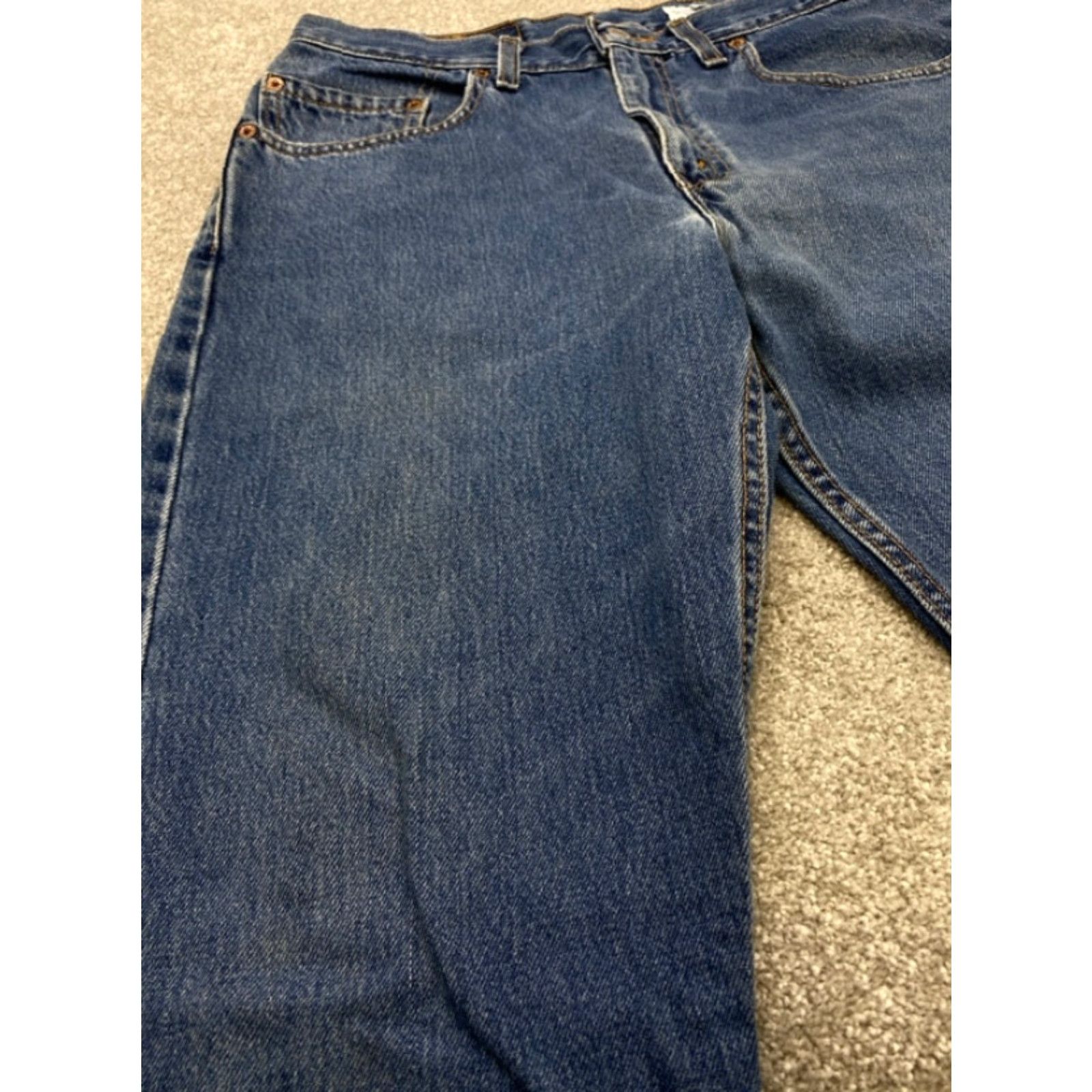Levi's VTG Levi's 505 Jeans Men's 32x30 Blue Denim Regular Straight Distressed USA Jeans Mens 32 Blue Distressed 505 Straight Levi's 500 Series Size US 32 / EU 48 - 6 Thumbnail