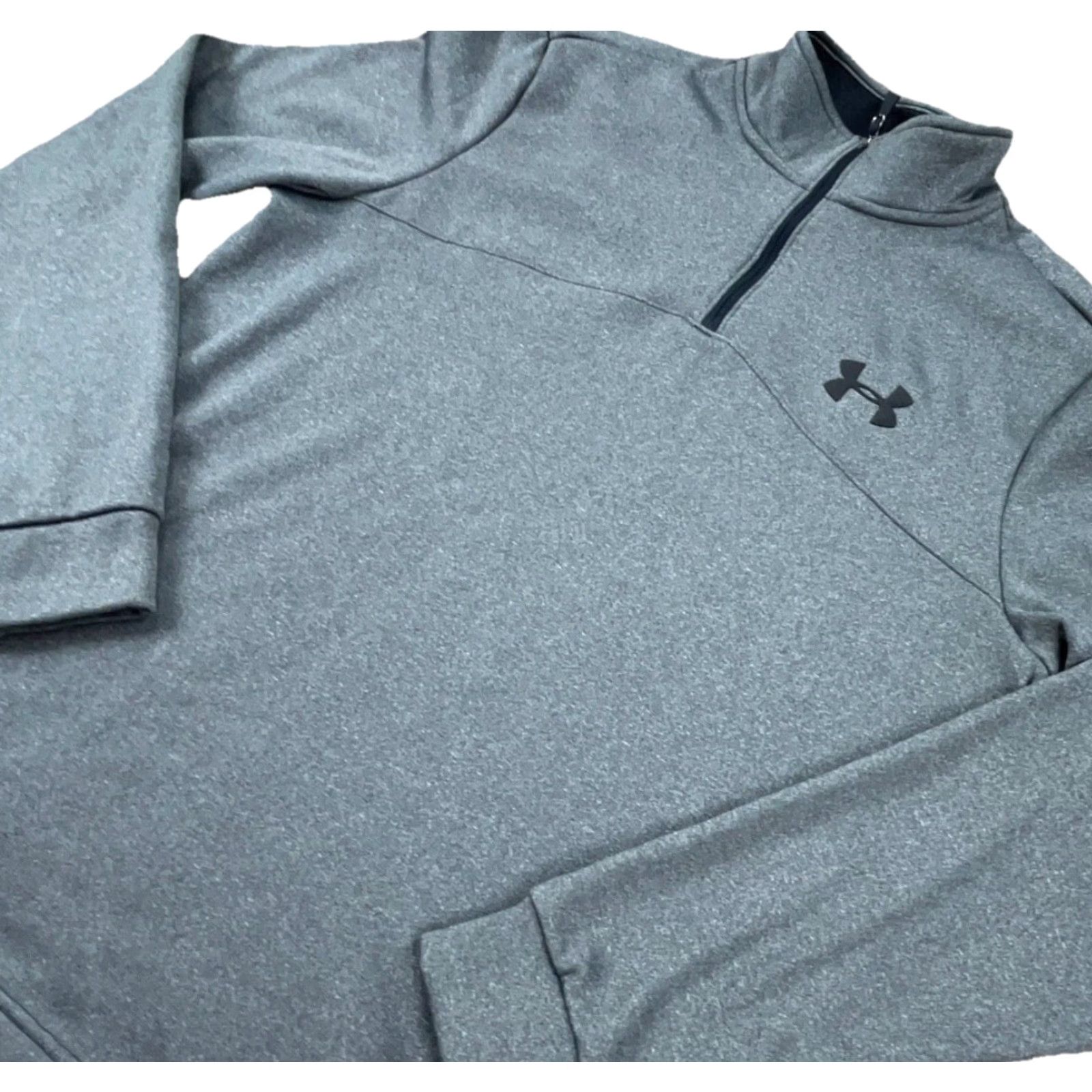 Under Armour Under Armour Sweatshirt Men M Gray Black 1/4 Zip Mock Neck Fleece Logo Performance Sports Popular keywords Size US M / EU 48-50 / 2 - 2 Thumbnail