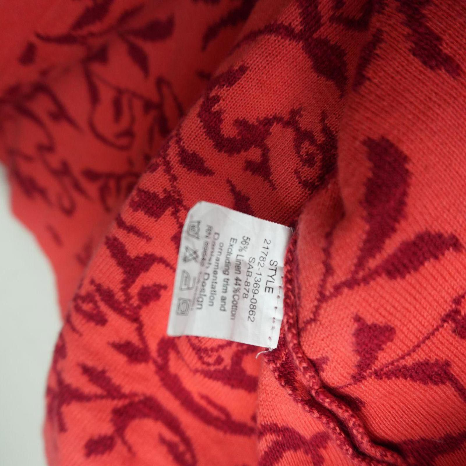 Other Blue Willis Jacket Women's XL Red Life Floral Print Full Zip Size XL / US 12-14 / IT 48-50 - 5 Thumbnail