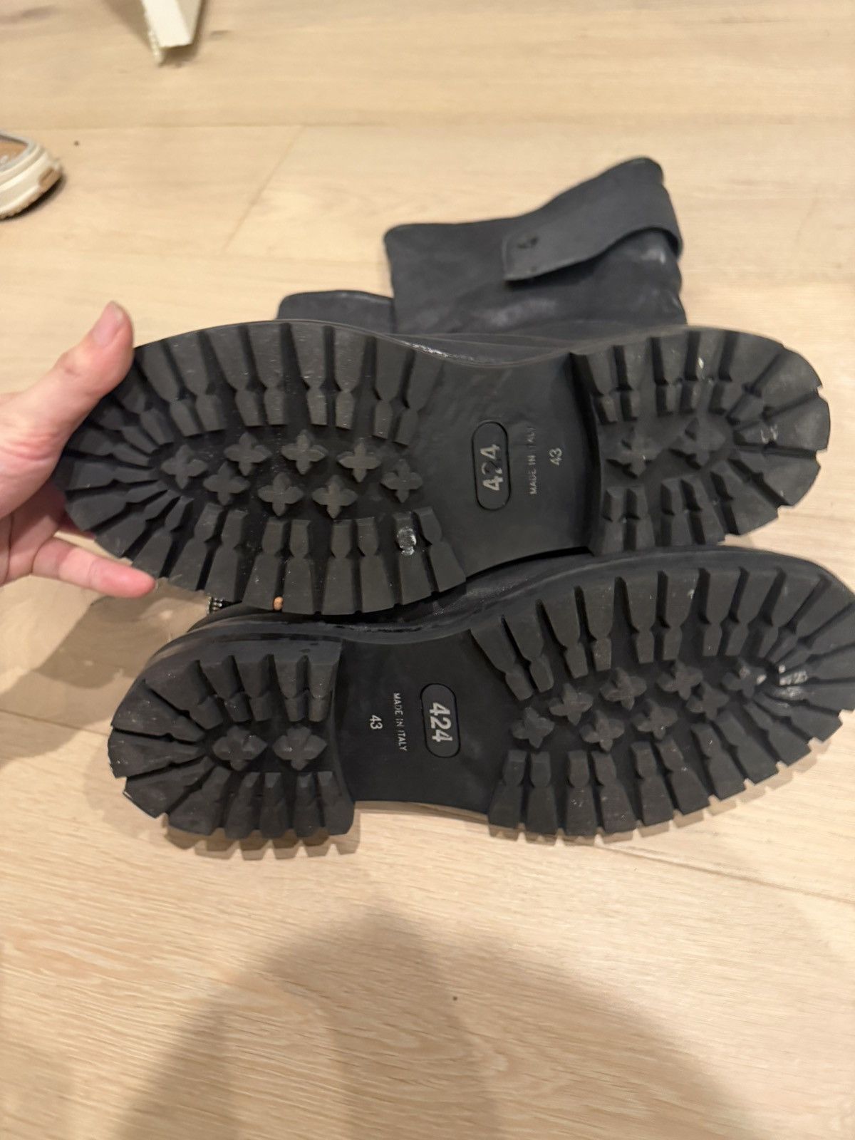 424 424 Black Dragonrider Boots Size US 9.5 / EU 42-43 - 4 Thumbnail