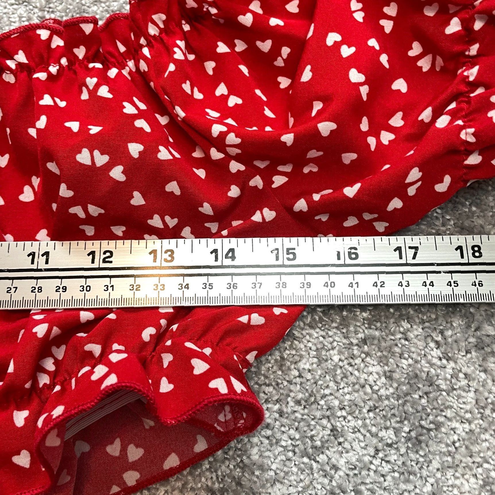 Shein SheIn Blouse Shirt Cropped Peasant Knit Polyester Red Polka Dot Short Sleeve Boat Neck XL Women’s Vintage No Size XL / US 12-14 / IT 48-50 - 5 Thumbnail