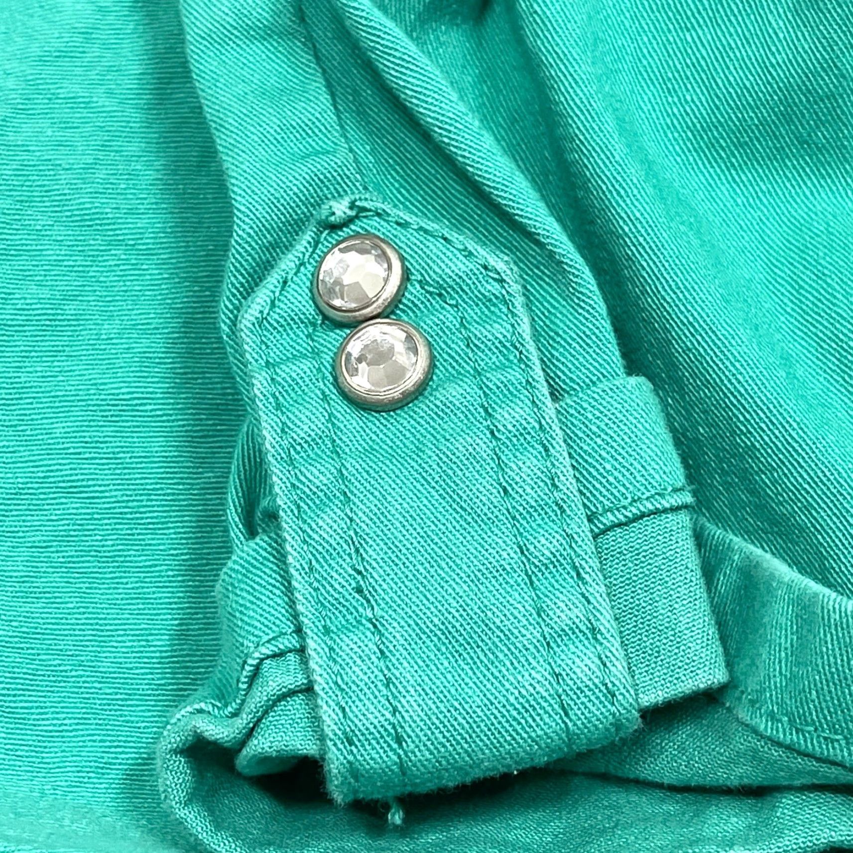 Nine West Nine West Jeans Womens Size 10 Green Mid Rise Cotton Blend Denim Ankle 5-Pocket Classic Preppy Y2K Retro Boys? Women? Wait. Size 32" / US 10 / IT 46 - 6 Thumbnail