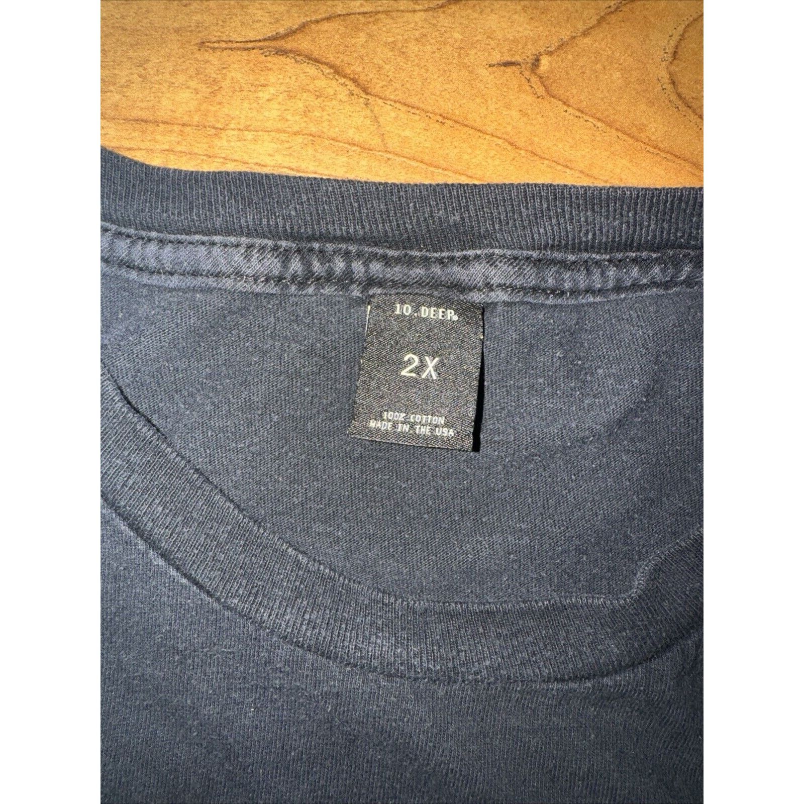 10 Deep × Vintage 10 Deep T-Shirt Black 2XL 24x27 Made In USA Streetwear Y2K Size US XXL / EU 58 / 5 - 5 Thumbnail