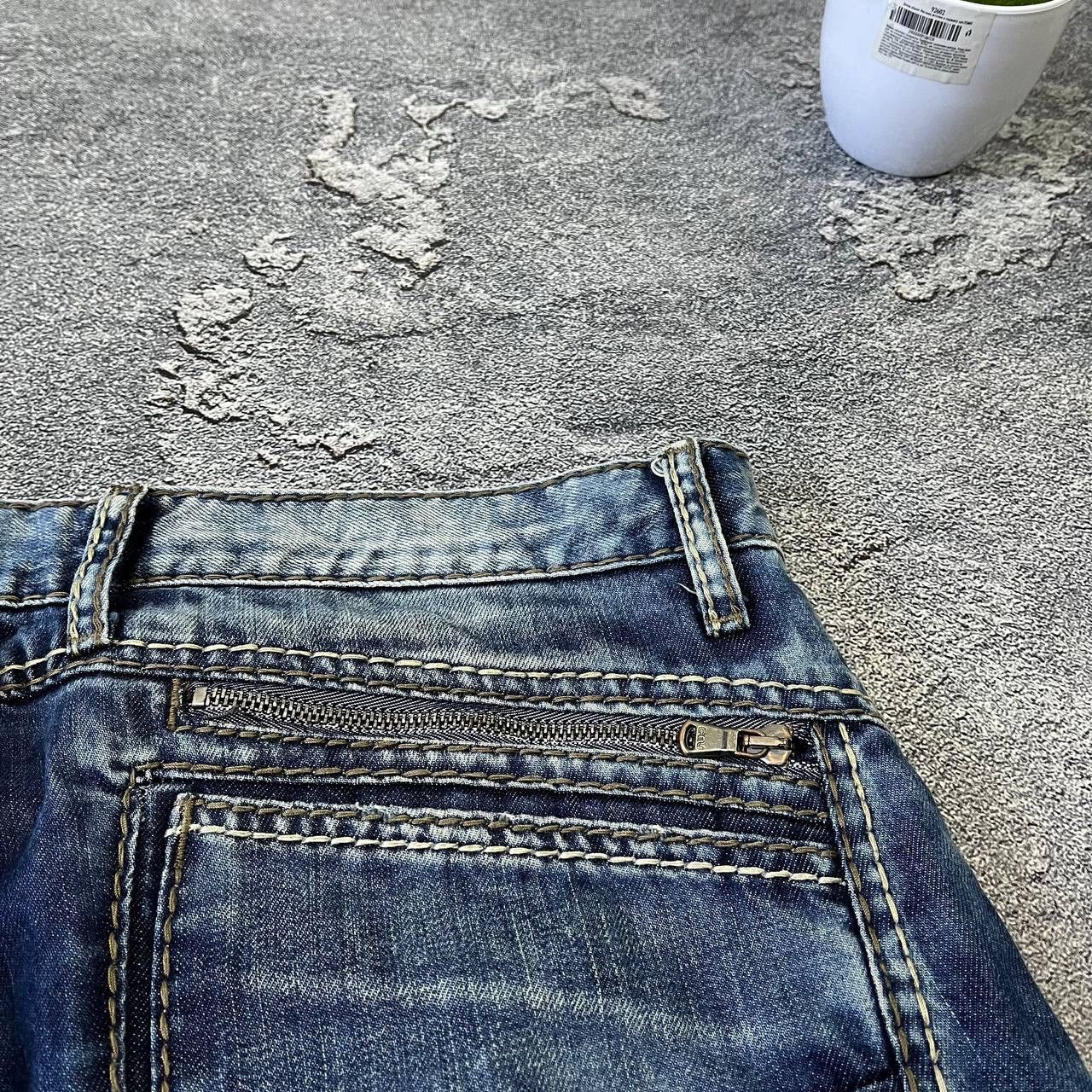 Vintage CIPO BAXX Vintage Mens Rapper Distressed Light Blue Y2K Size US 34 / EU 50 - 3 Thumbnail