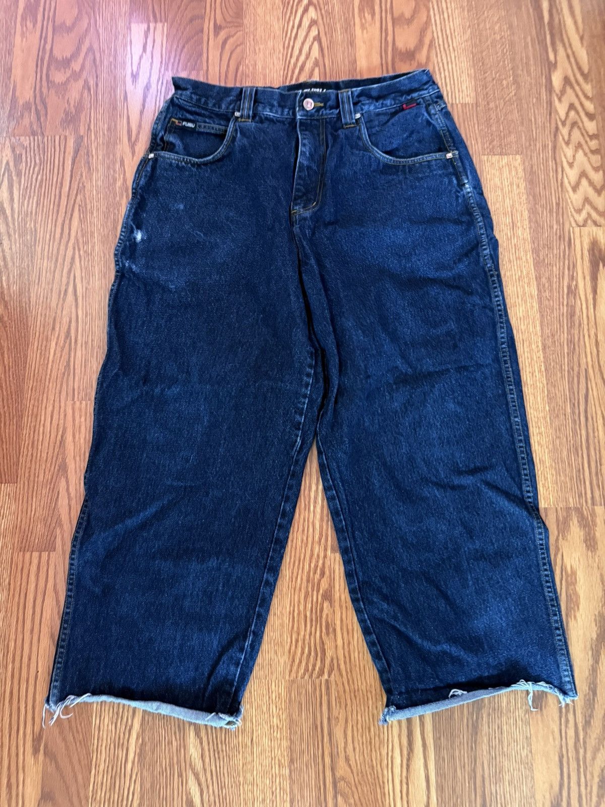 Fubu Vintage FUBU Cropped Denim Jeans – W34 L34 Size US 36 / EU 52 - 1 Thumbnail