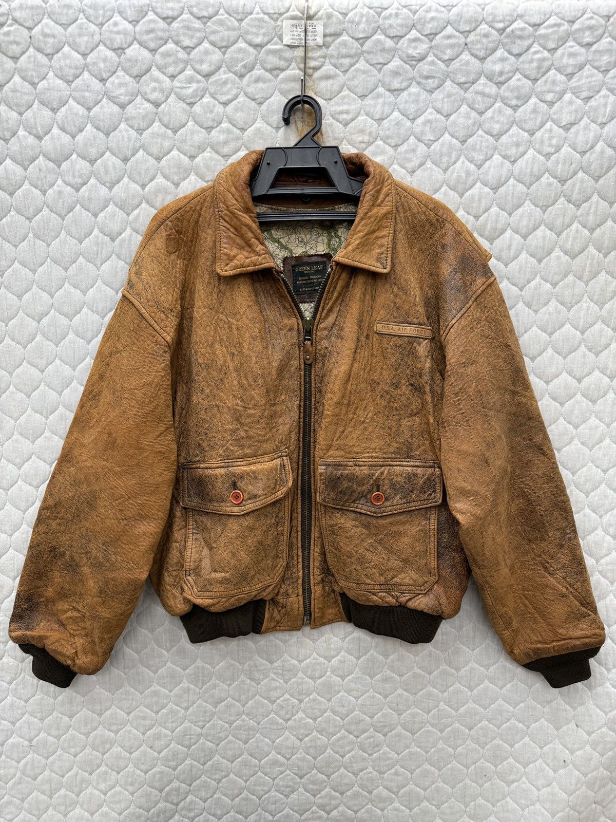 Vintage 🔥🔥💥STEALS VTG GREEN LEAF US AIR FORCE JACKET Size US L / EU 52-54 / 3 - 1 Thumbnail