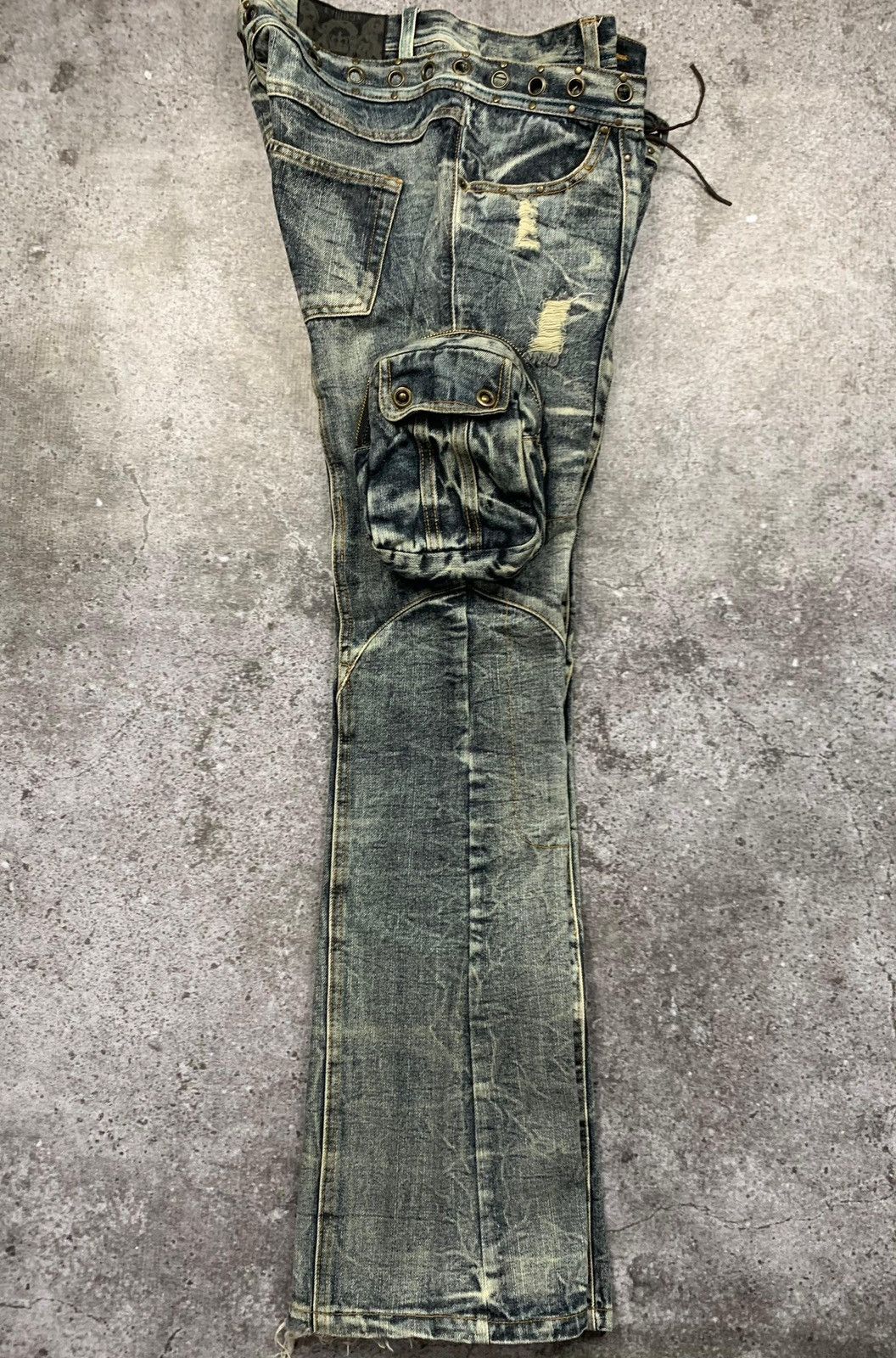 LOWBOX Lowbox Y2k Style Flared LGB 3 Pocket Jeans Size US 30 / EU 46 - 4 Thumbnail