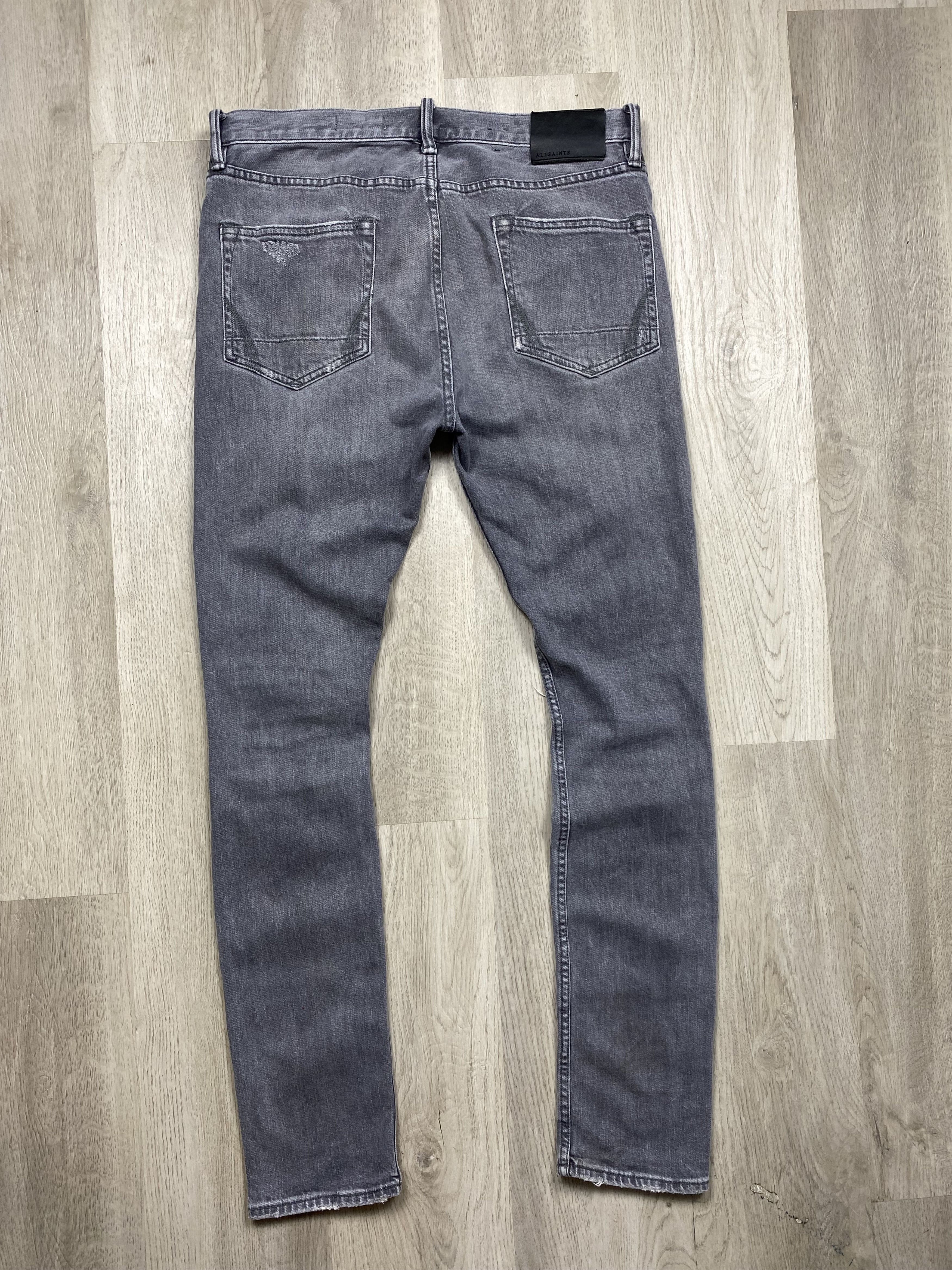 Allsaints Allsaints Distressed Denim Pants Mens Jeans Y2K Slim Fit Size US 32 / EU 48 - 6 Thumbnail