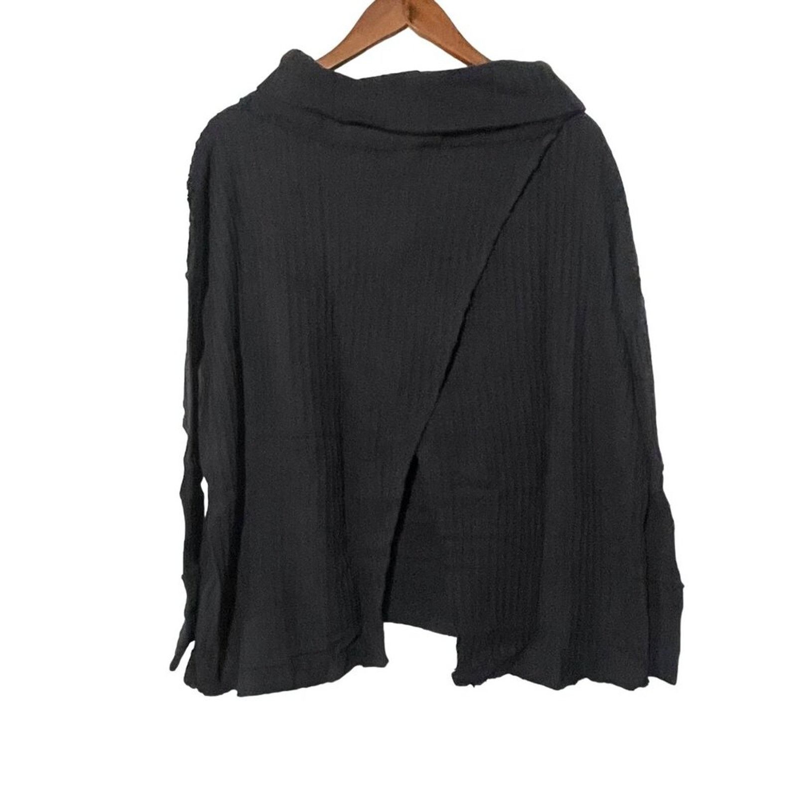 Free People Free People Shirt Women's XS NWT Cowl Neck Black Thermal Size XS / US 0-2 / IT 36-38 - 2 Thumbnail
