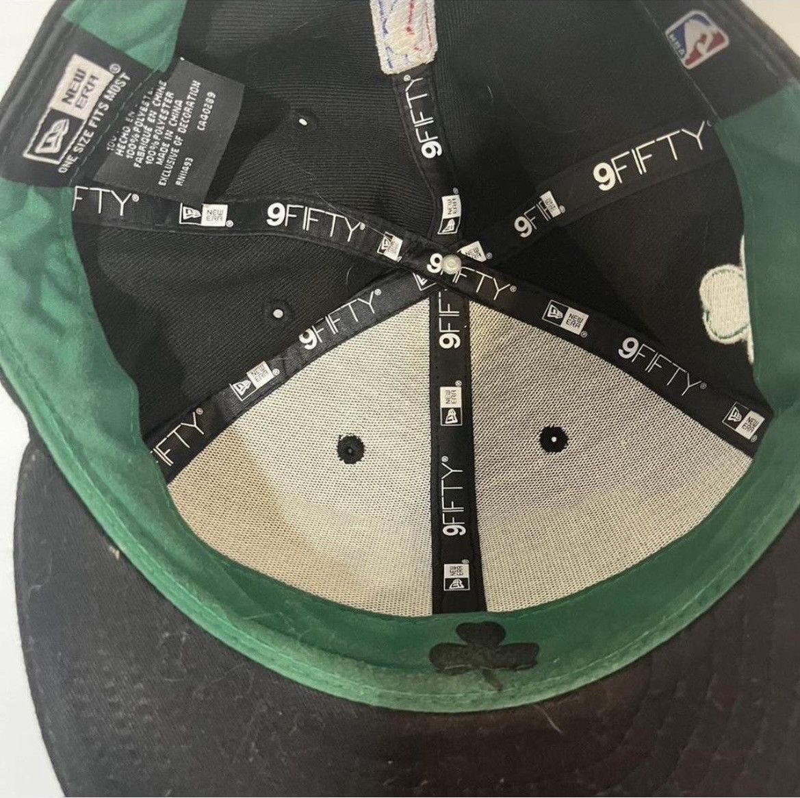 New Era Boston celtics green and black snap back Size ONE SIZE - 2 Thumbnail