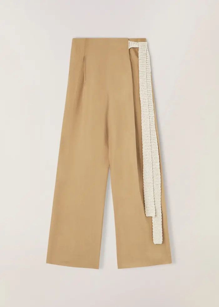 image of Loro Piana O1Srvl11E0424 Trouser In Brown, Women's (Size 36)