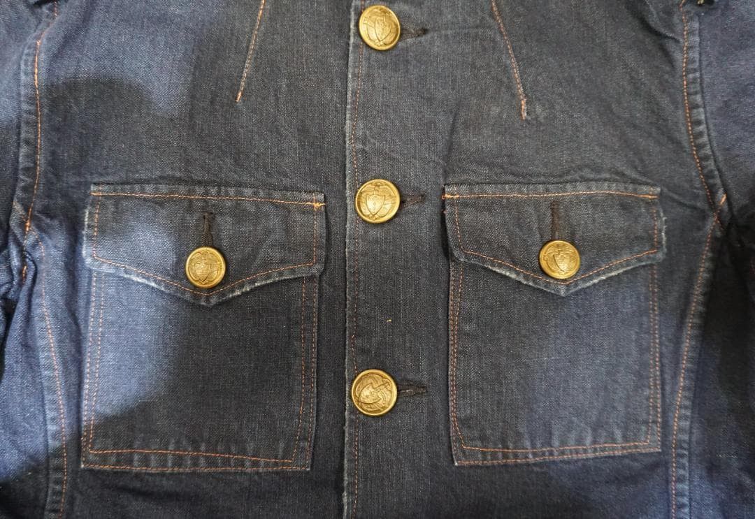 Vintage Ralph Lauren ミリタリージャケット ダークブルー Size US L / EU 52-54 / 3 - 4 Thumbnail