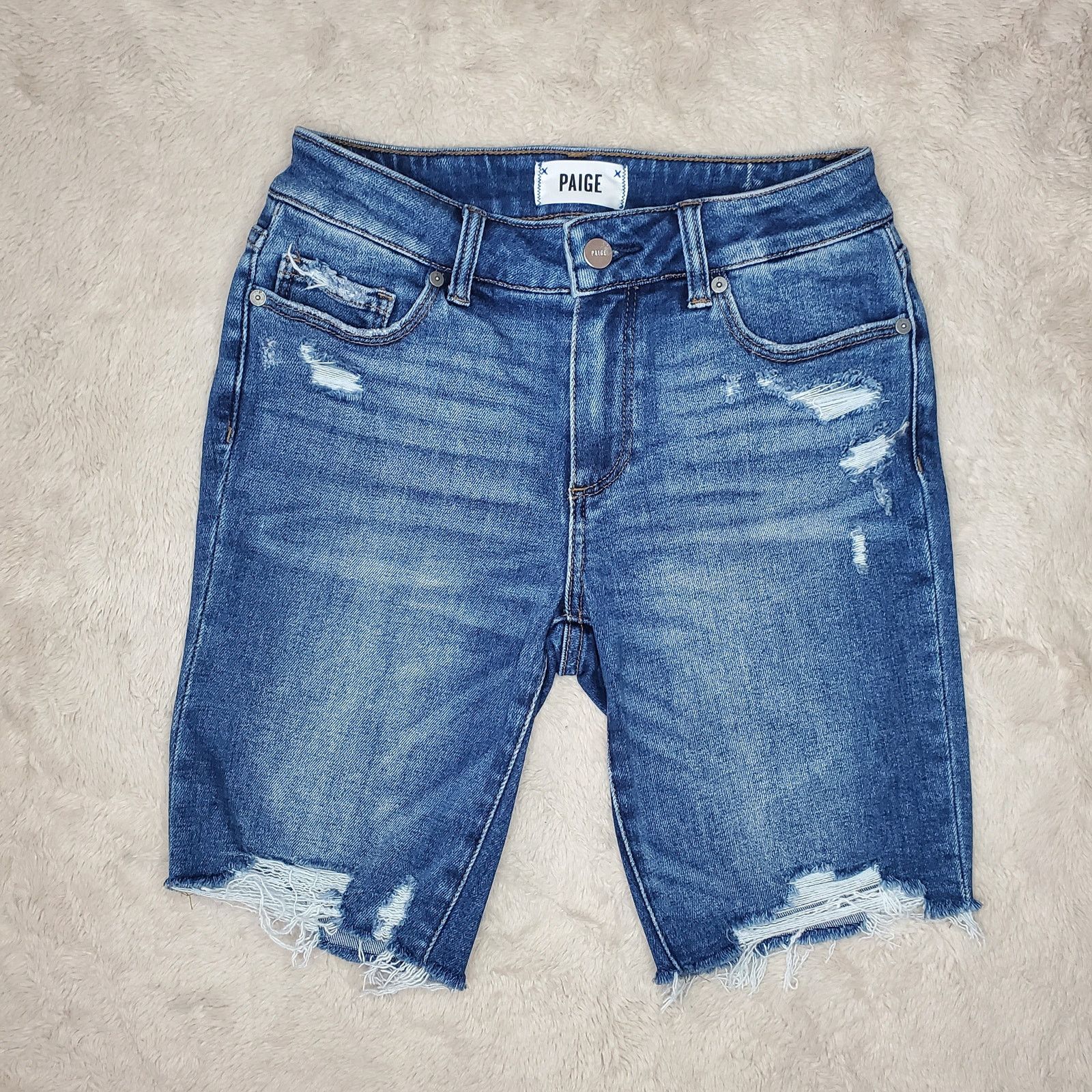Paige Paige Jax Denim Shorts 25 / 0 Size 25" / US 0 / IT 36 - 2 Thumbnail