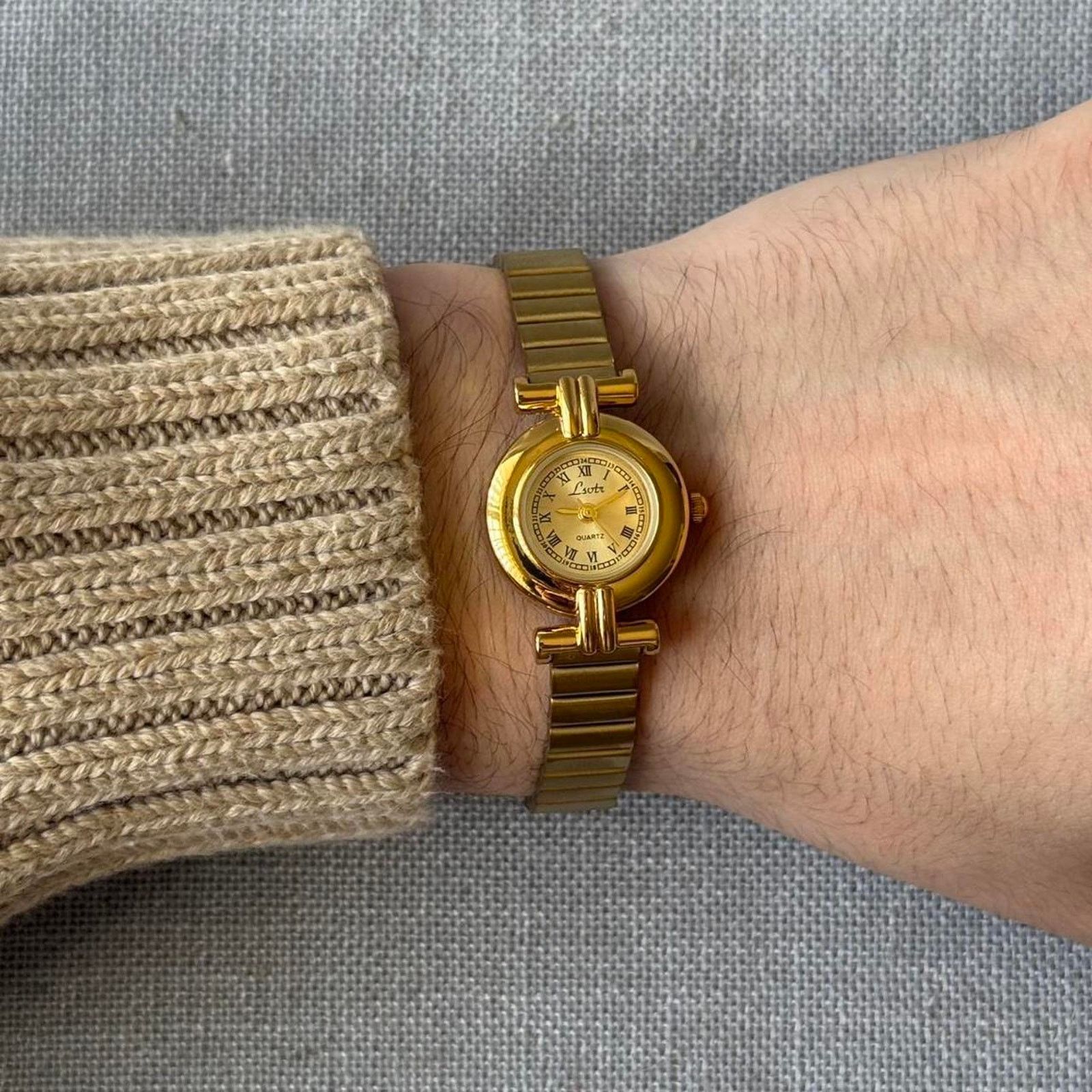 Other Elegant gold vintage style watch WMNS2 Size ONE SIZE - 3 Thumbnail