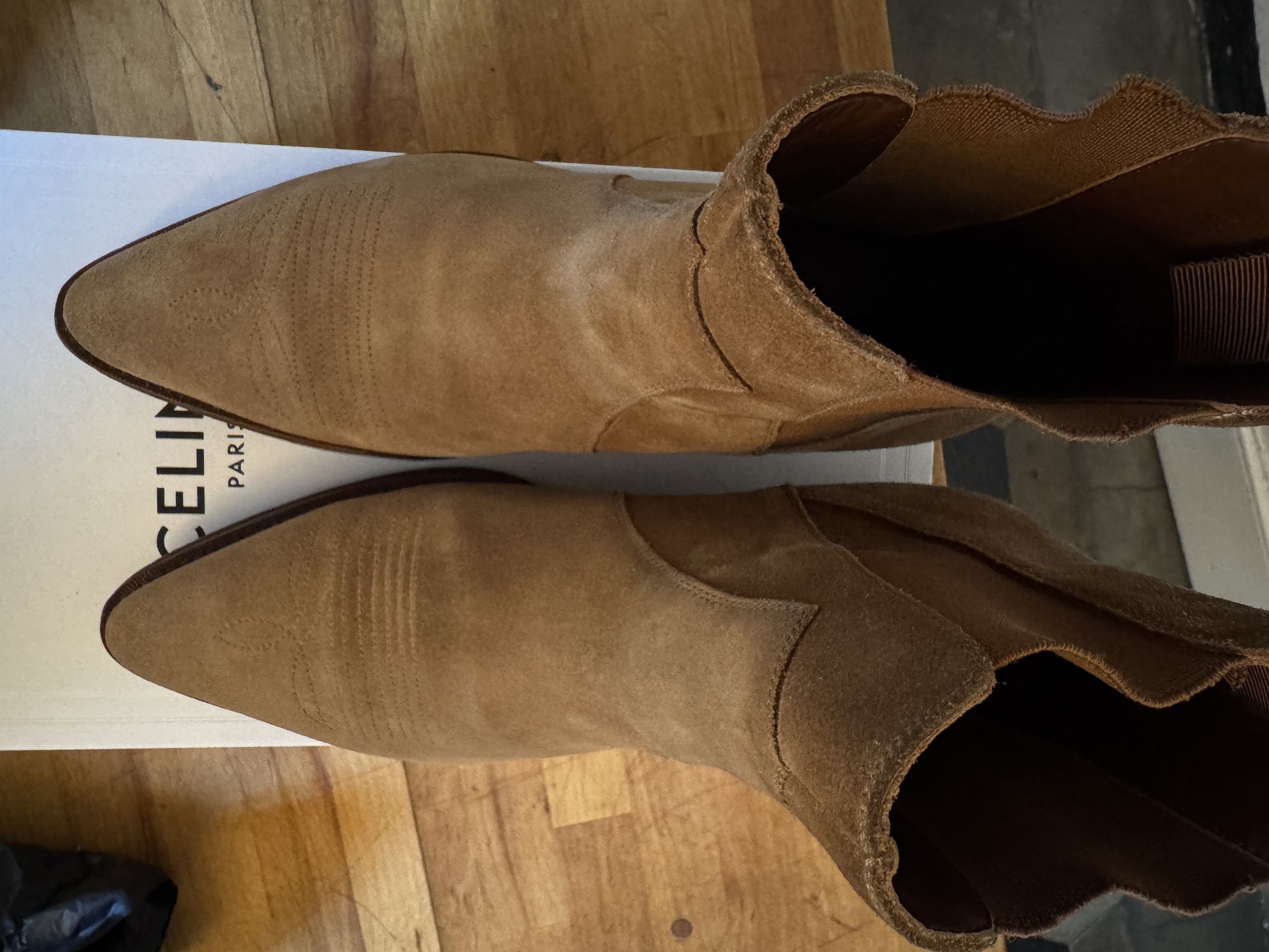 Celine FW20 Camargue Western Chelsea Boots SIZE 41 Size US 8 / EU 41 - 8 Thumbnail