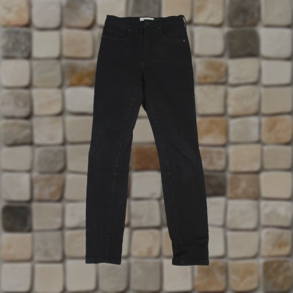 Everlane Everlane Jeans Womens 28 Black Denim High Rise Skinny Zip Size 28" / US 6 / IT 42 - 1 Thumbnail