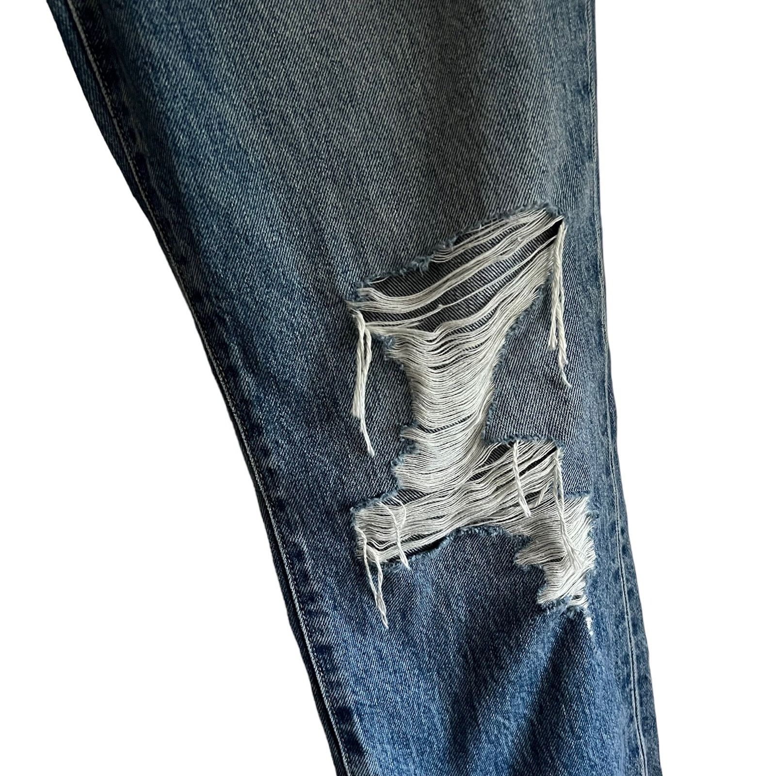 SLVRLAKE SLVRLAKE Distressed Roxy Jeans - After The Storm Size 31 Size 31" - 9 Thumbnail