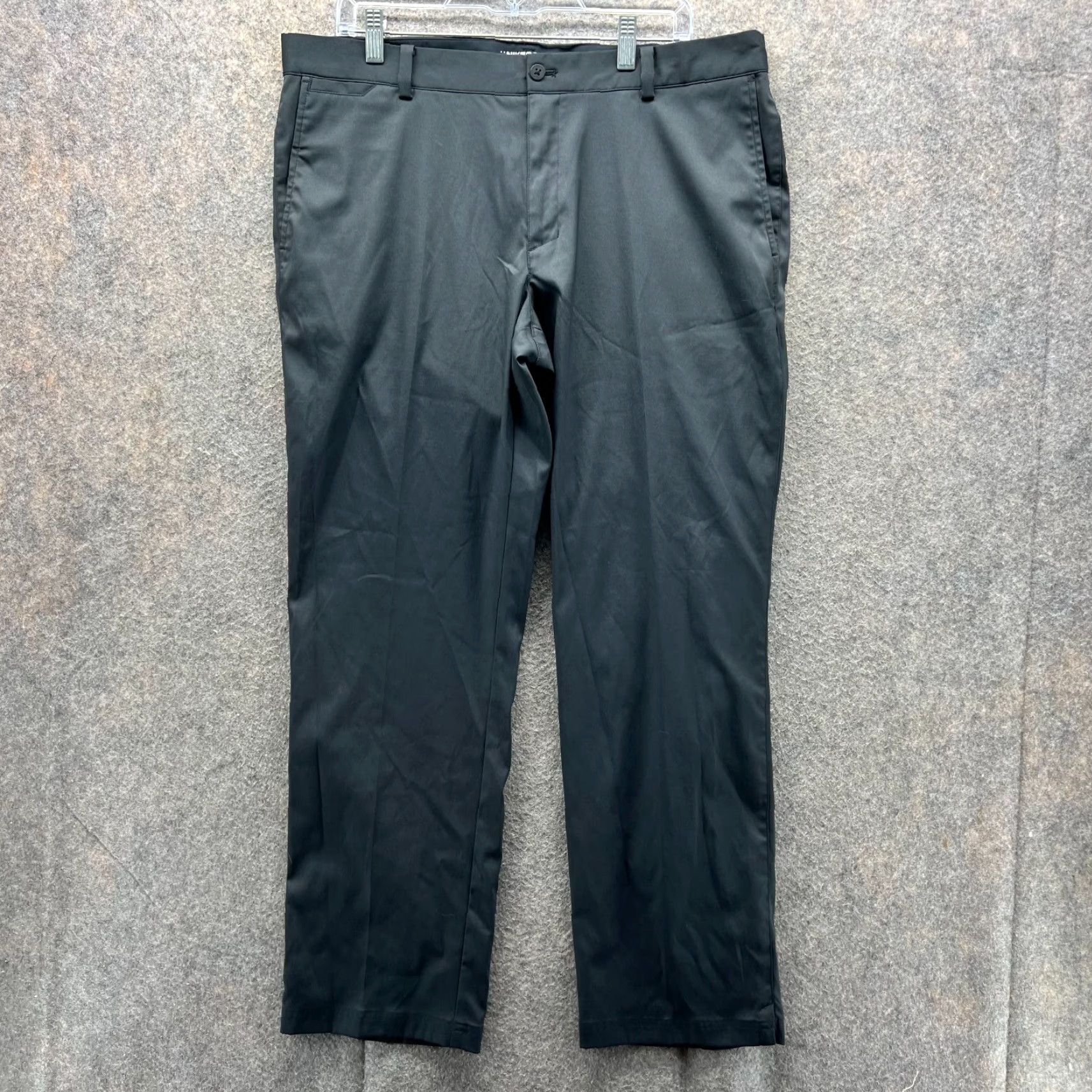 Nike Nike Pants Men 36x30 Black Chino Flat Front Regular Straight Pocketed Dress / Casual Trousers Size US 36 / EU 52 - 2 Thumbnail