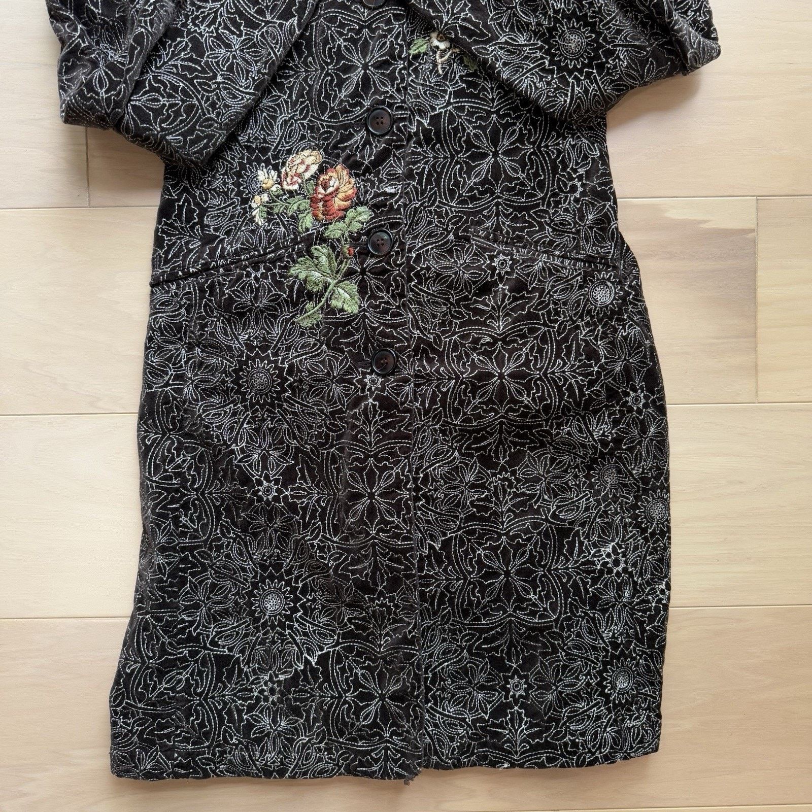 Johnny Was Johnny Was Floral Jacket Small Brown Floral Long Embroidered Size S / US 4 / IT 40 - 5 Thumbnail