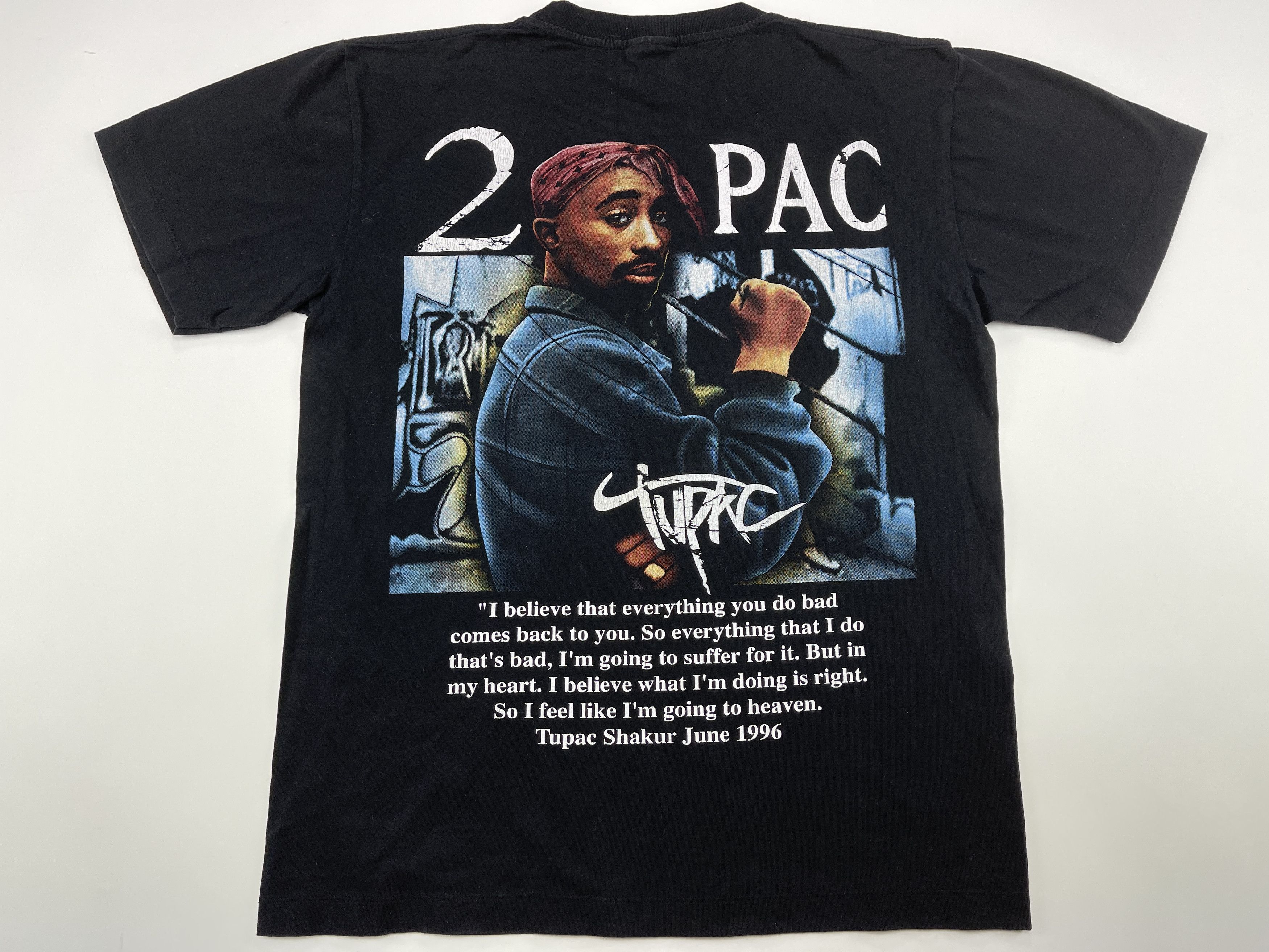 Rap Tees × Vintage 2Pac t-shirt, Tupac shirt, Makaveli shirt, 90s hip hop M Size US M / EU 48-50 / 2 - 6 Thumbnail