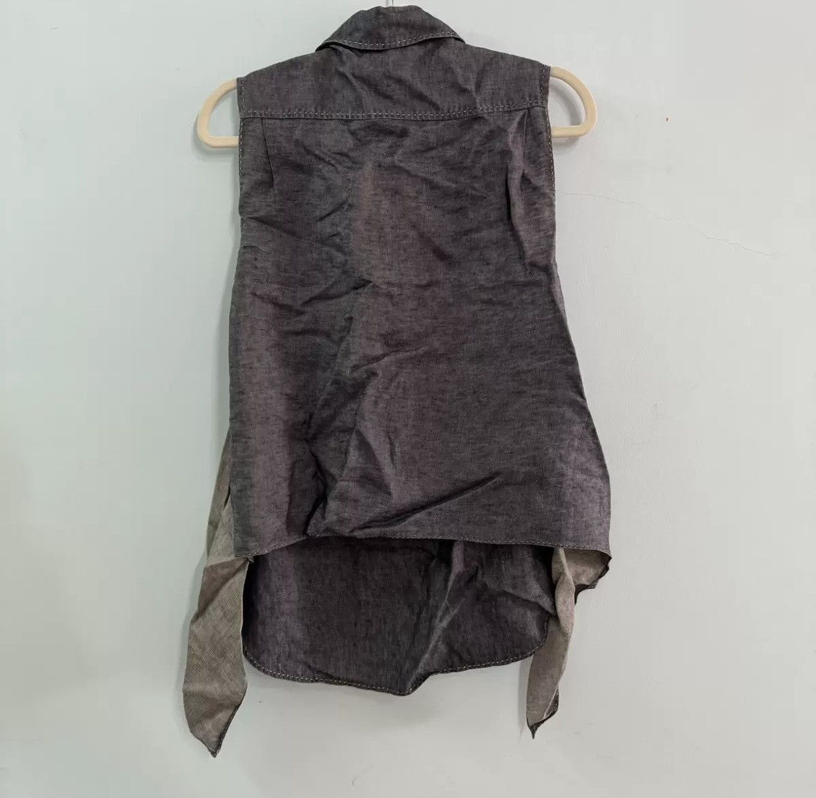 Hermes Hermes denim sleeveless shirt Size US S / EU 44-46 / 1 - 2 Thumbnail