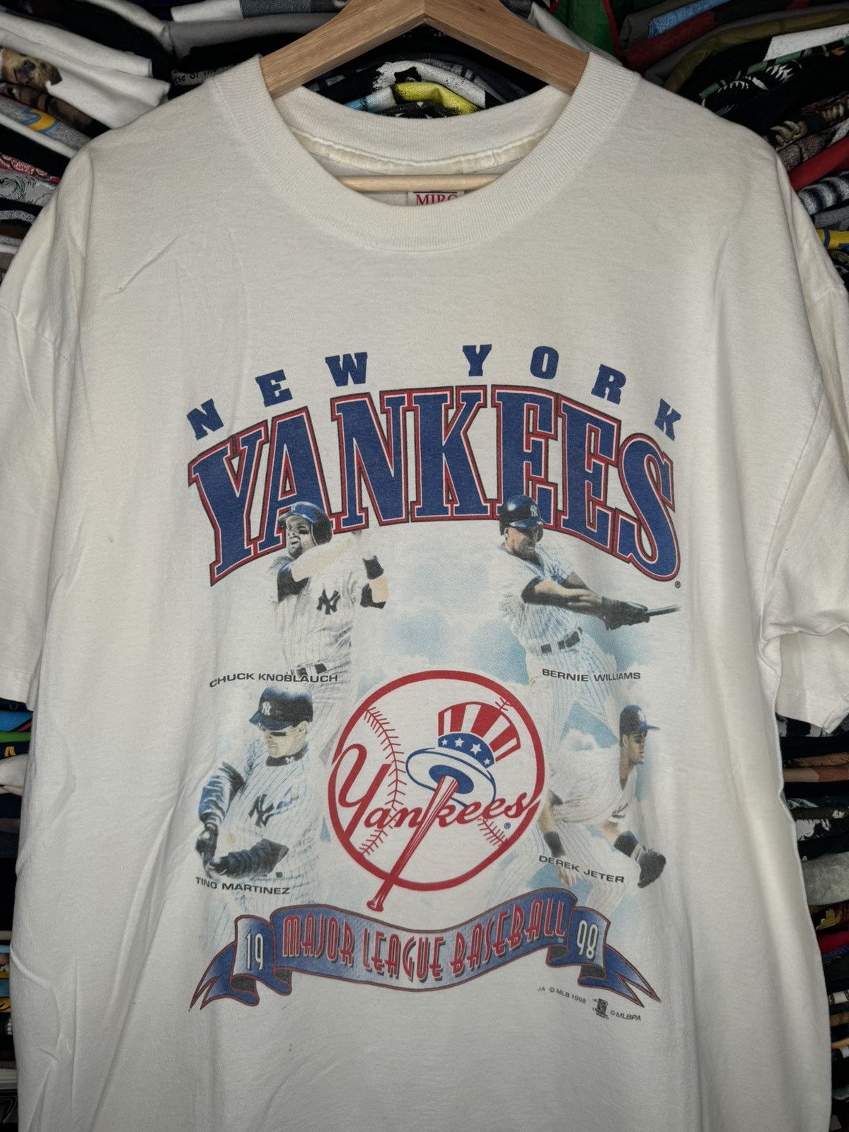 New York Yankees × Vintage Vintage 1998 New York Yankees XL Player Graphic Tee Size US XL / EU 56 / 4 - 2 Thumbnail