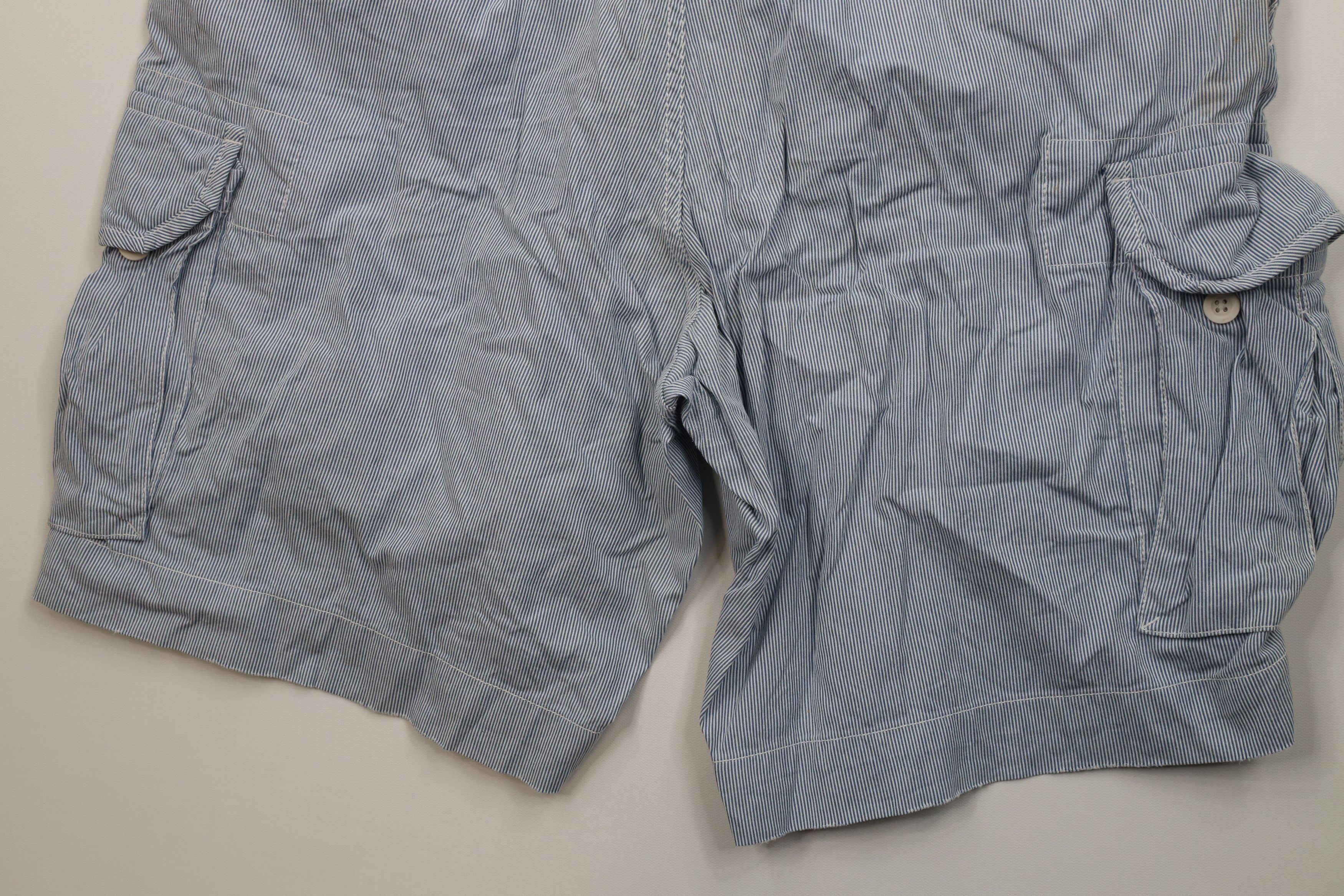 Ralph Lauren Vintage Ralph Lauren Hickory Striped Cargo Shorts Cotton Size US 43 - 14 Thumbnail
