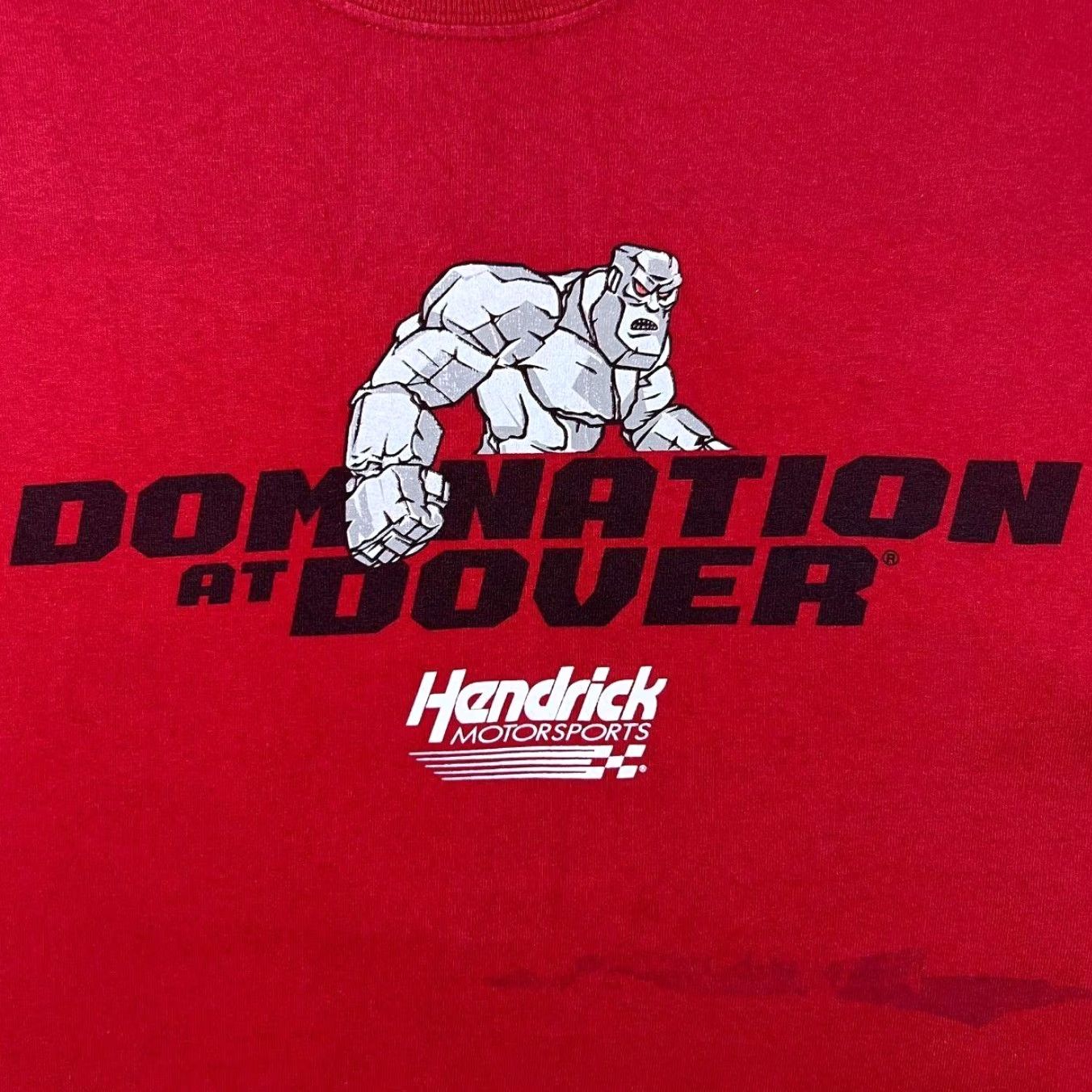 NASCAR Hendrick Motorsports "Domination At Dover" Nascar Racing Graphic Red T-Shirt L Mens Size US L / EU 52-54 / 3 - 5 Thumbnail