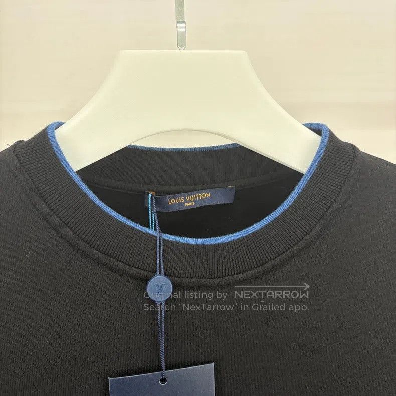 Louis Vuitton Louis Vuitton Black checkerboard logo sweatshirt Size US L / EU 52-54 / 3 - 3 Thumbnail