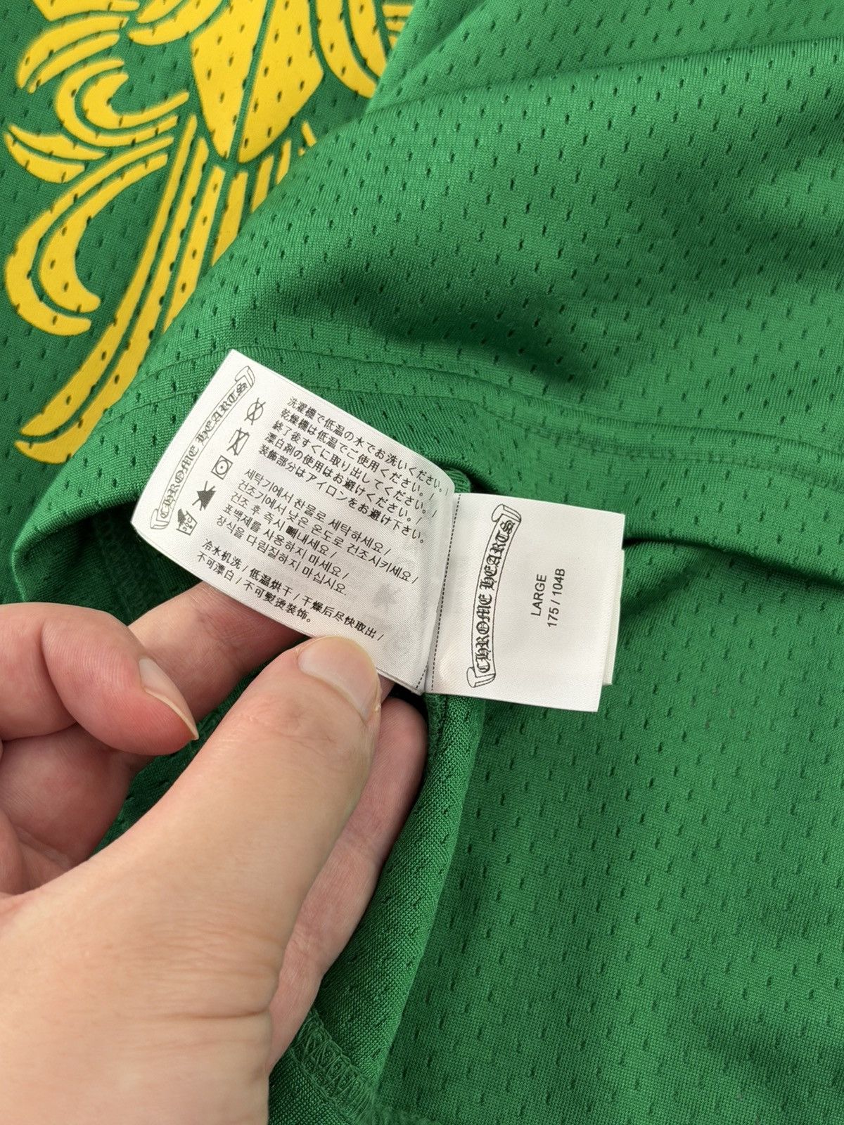 Chrome Hearts Chrome Hearts Green Exclusive Mesh Longsleeve Sz.L Size US L / EU 52-54 / 3 - 9 Thumbnail