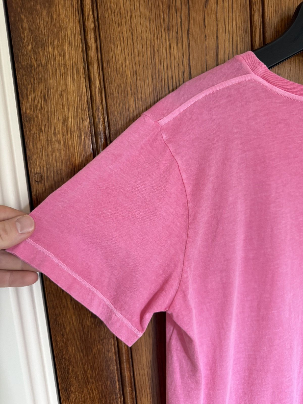 Saint Laurent Paris $550 Saint Laurent Rive Gauche logo t shirt pink M grail Size US M / EU 48-50 / 2 - 14 Thumbnail